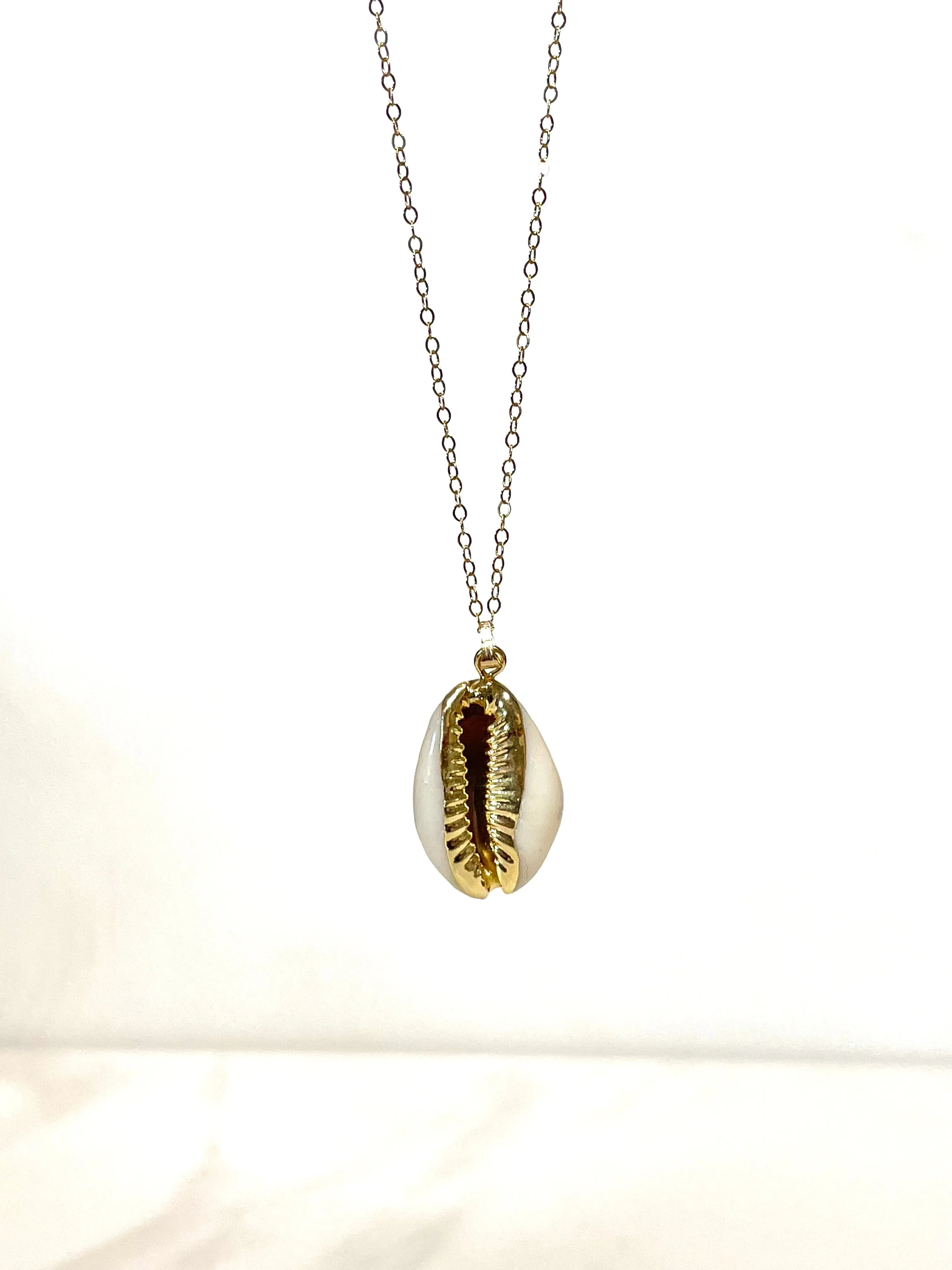 Gold Cowrie Shell Necklace