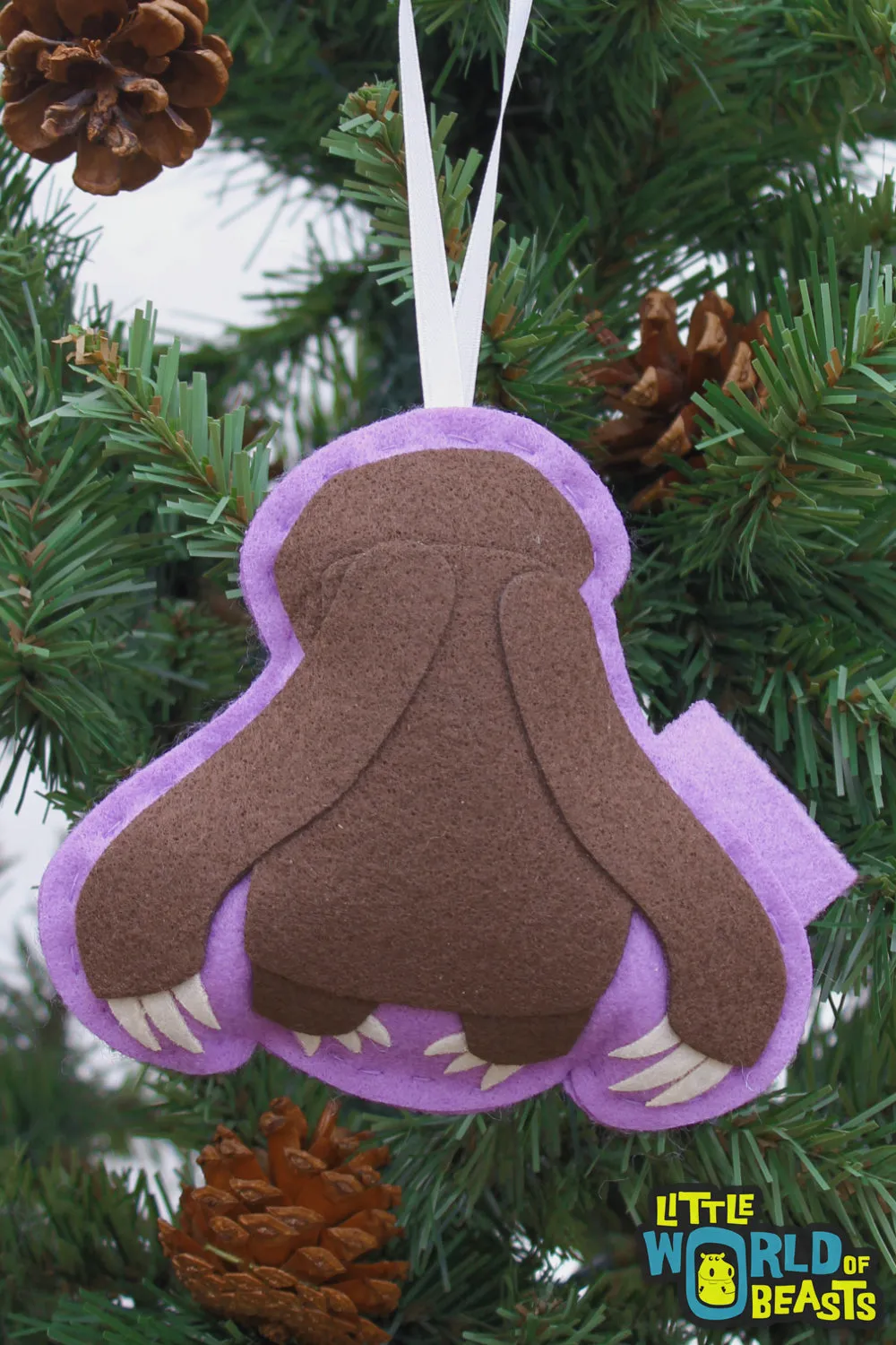 Gracie the Sloth Ornament