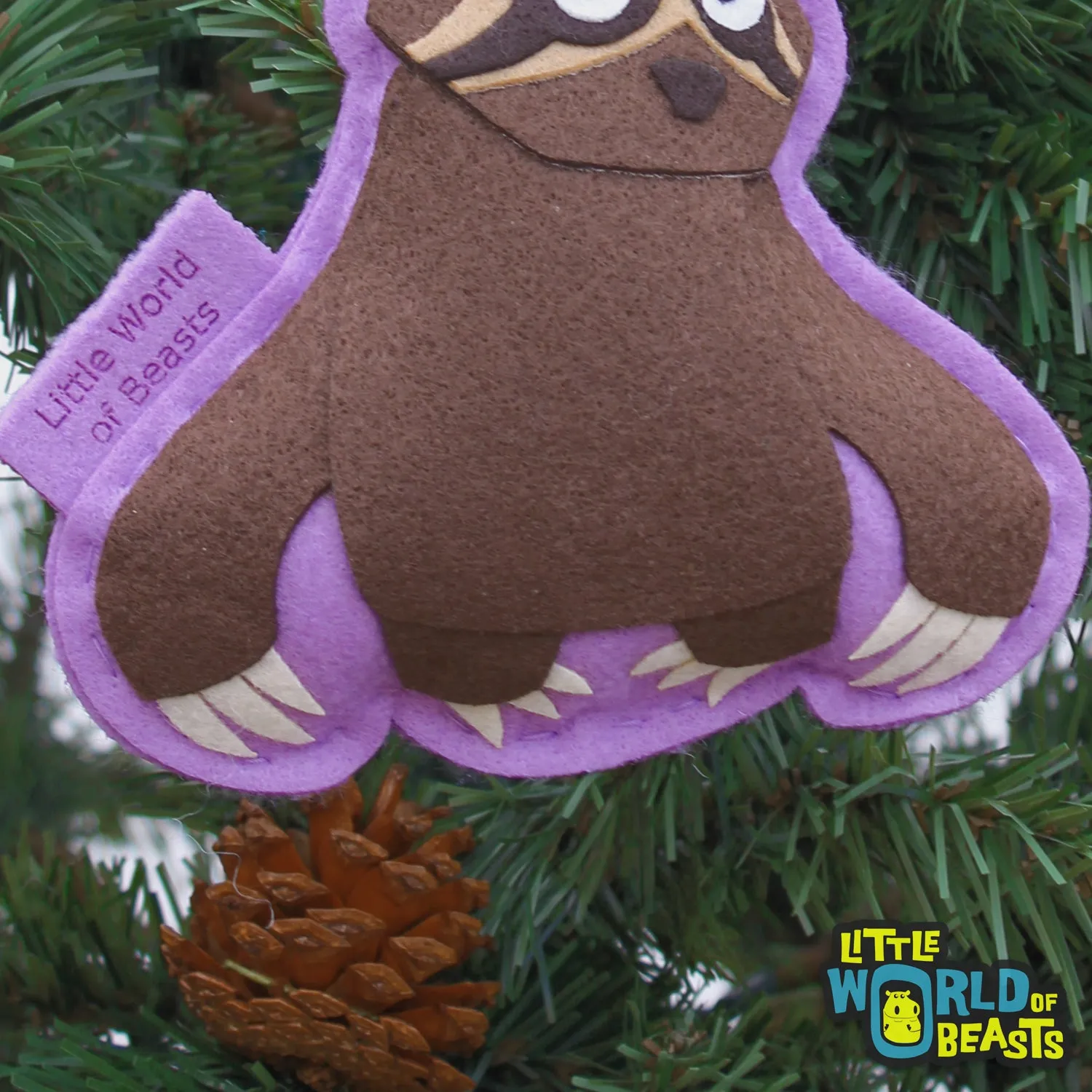 Gracie the Sloth Ornament