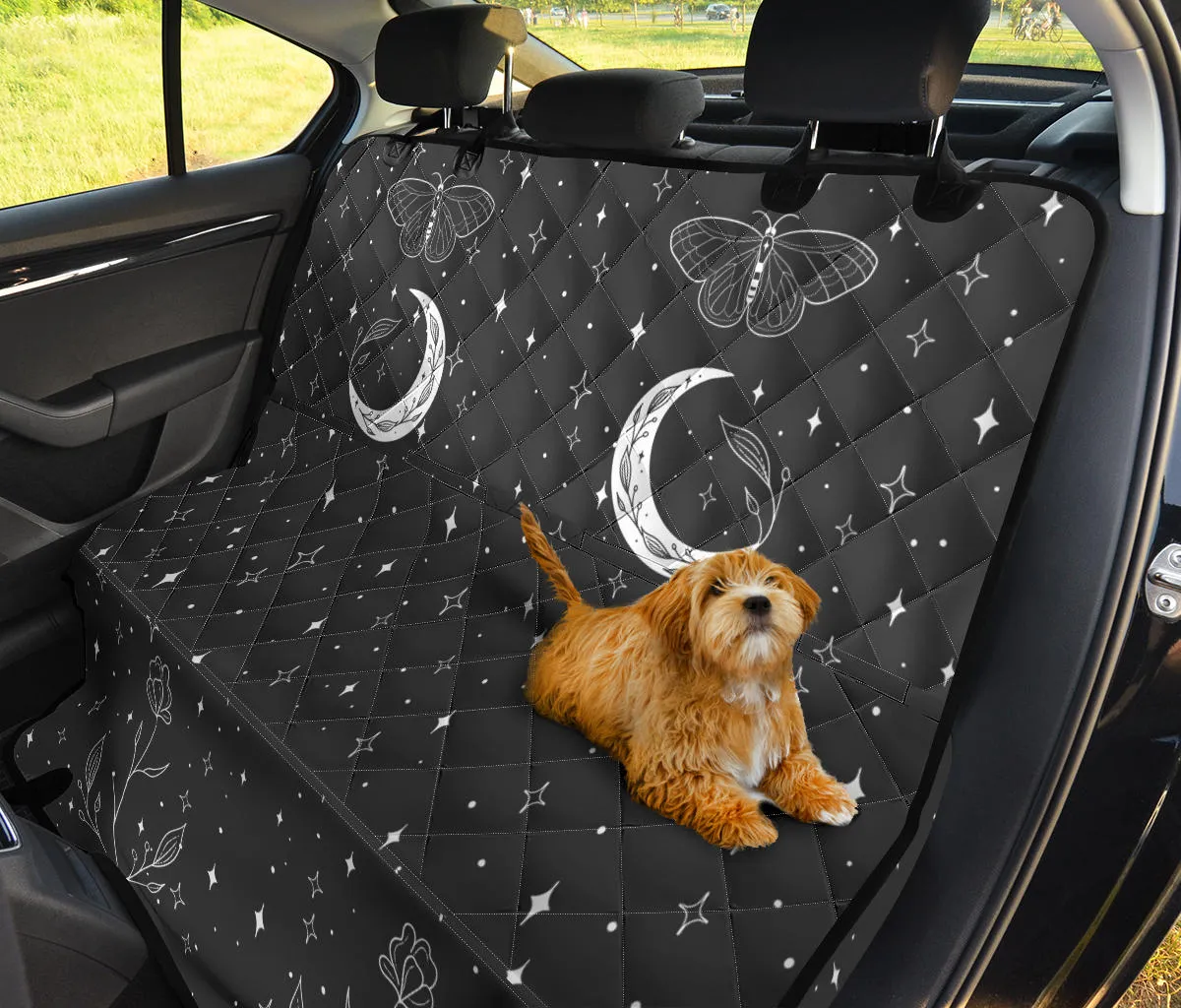 Gray Butterfly Moon Car Seat Cover for Back Seat (Pet Seat Cover)
