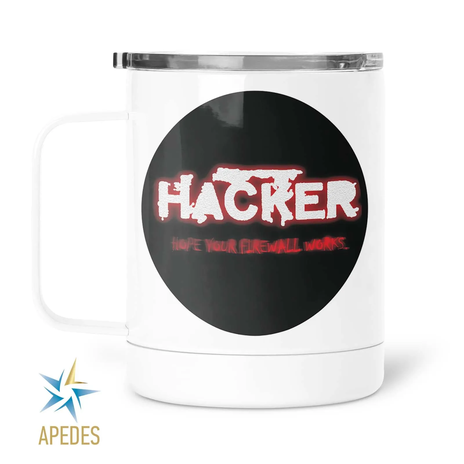 Hacker Firewall Stainless Steel Travel Mug 13 OZ