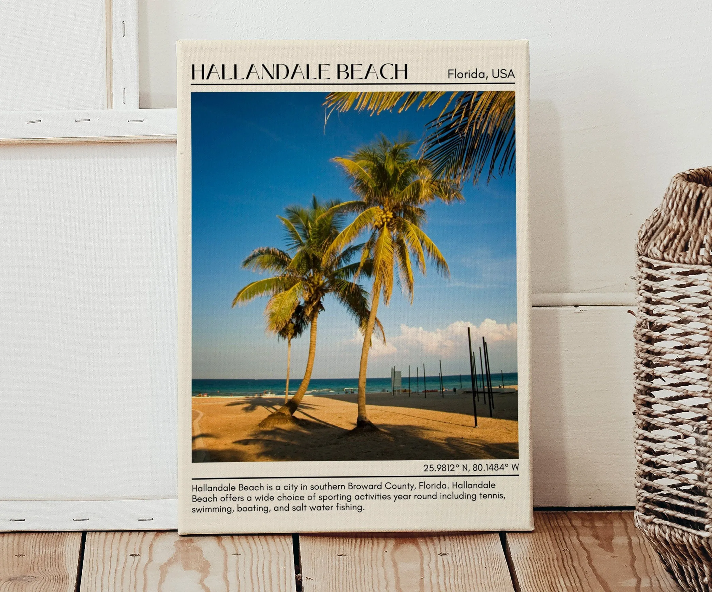 Hallandale Beach Wall Canvas, USA