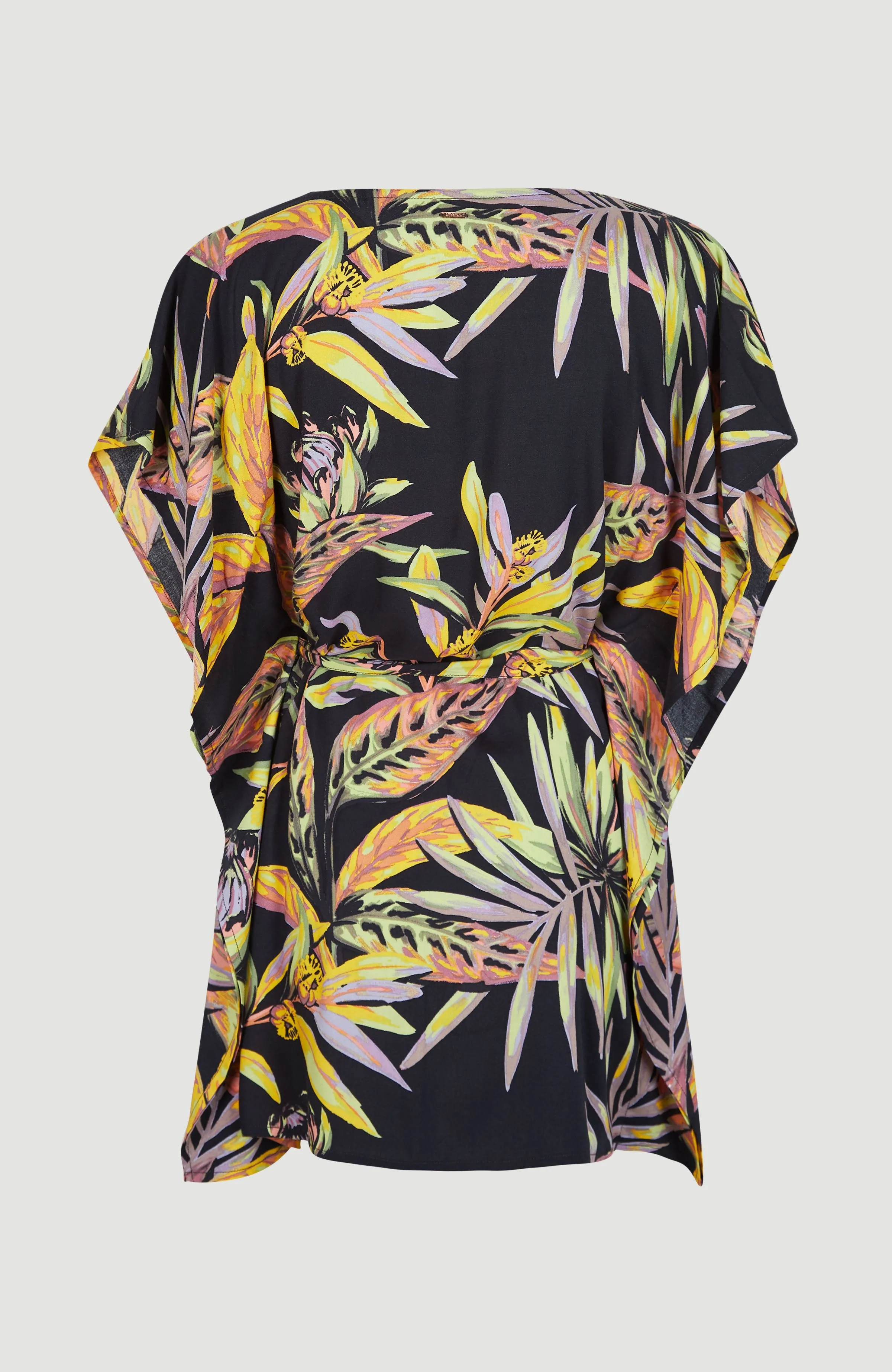 Hana Beach Cover Up | Black Tropical Flower