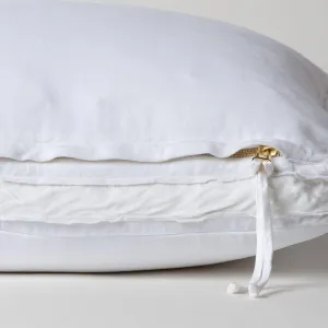 Harlow Deluxe Sham - White
