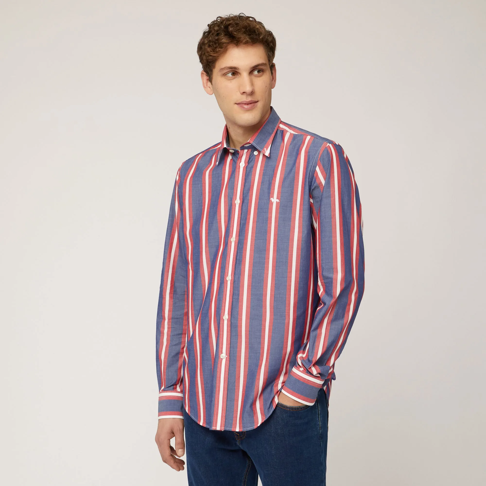 Harmont & Blaine Striped Shirt - Blue