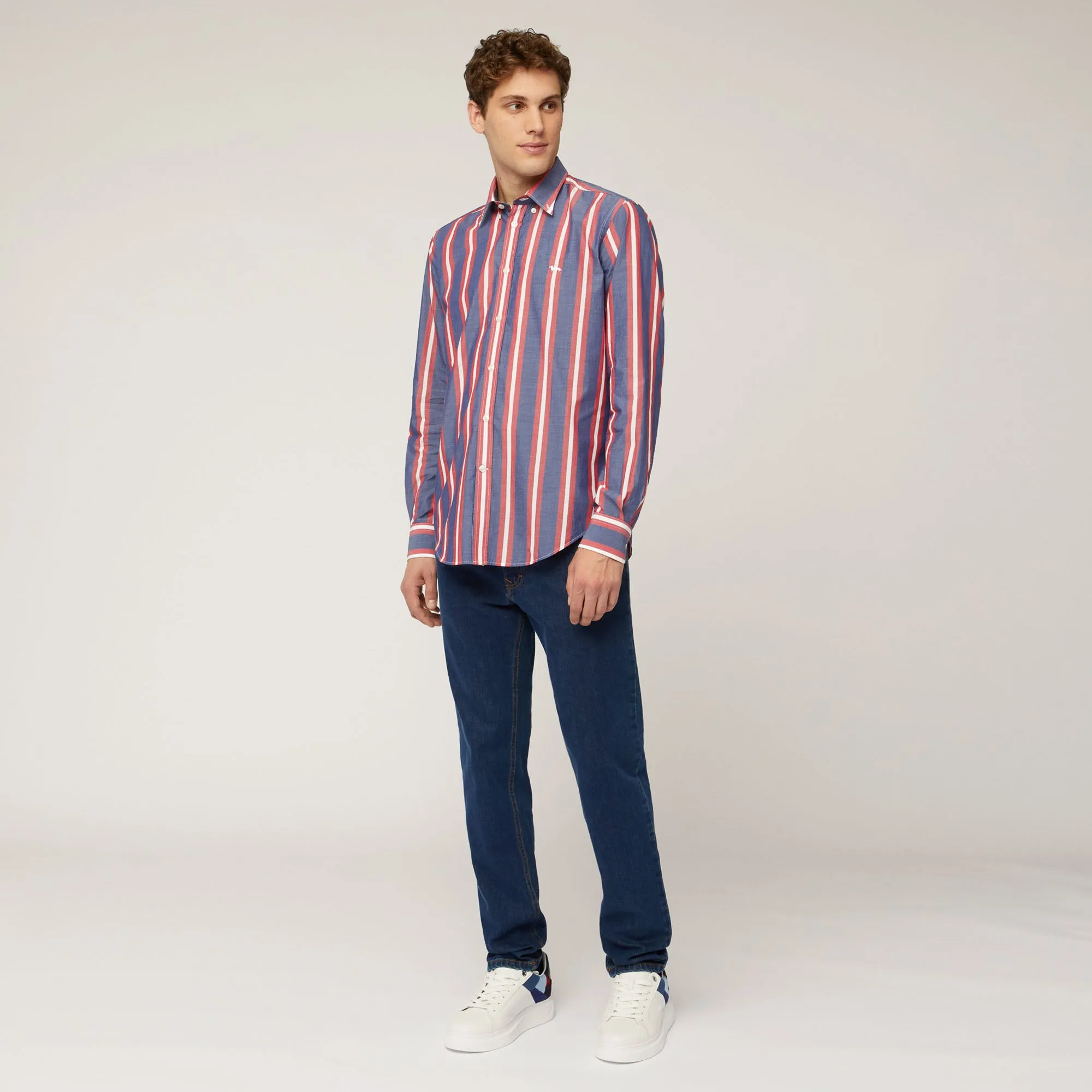Harmont & Blaine Striped Shirt - Blue