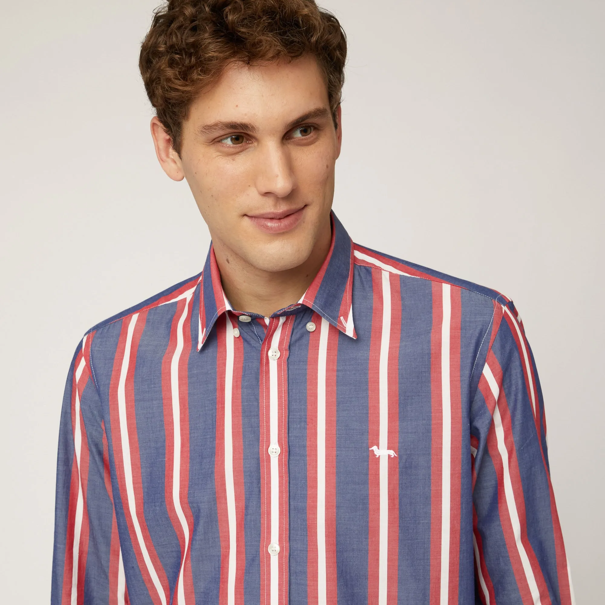Harmont & Blaine Striped Shirt - Blue