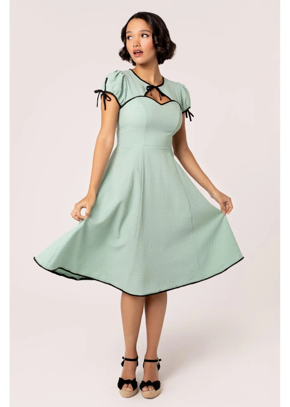 Hell Bunny Casey 40's Swing Dress Mint