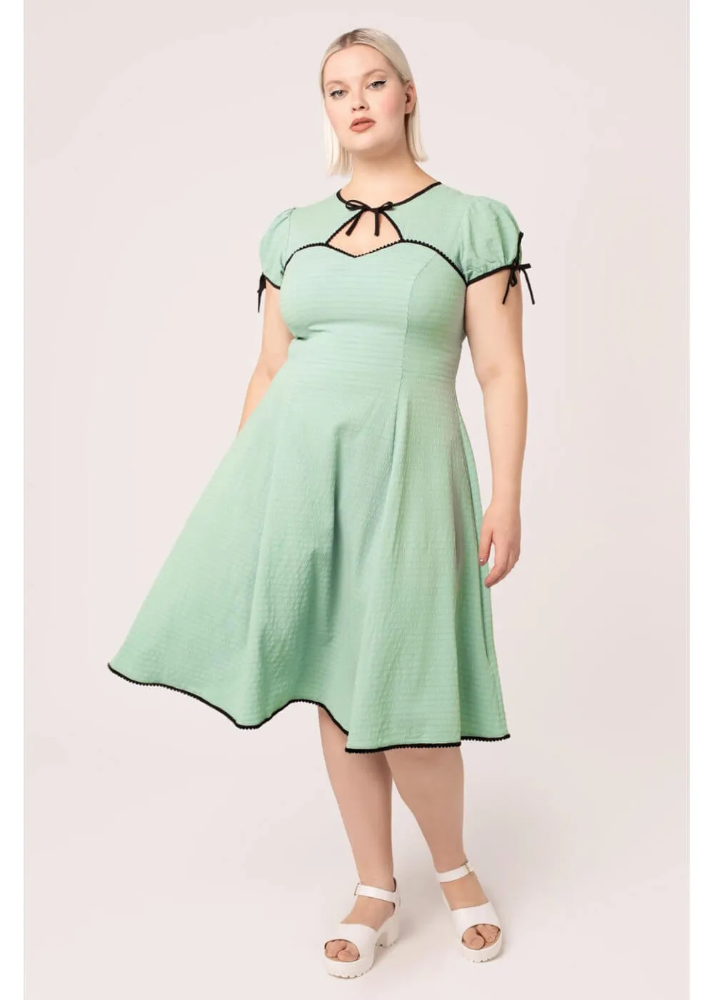 Hell Bunny Casey 40's Swing Dress Mint