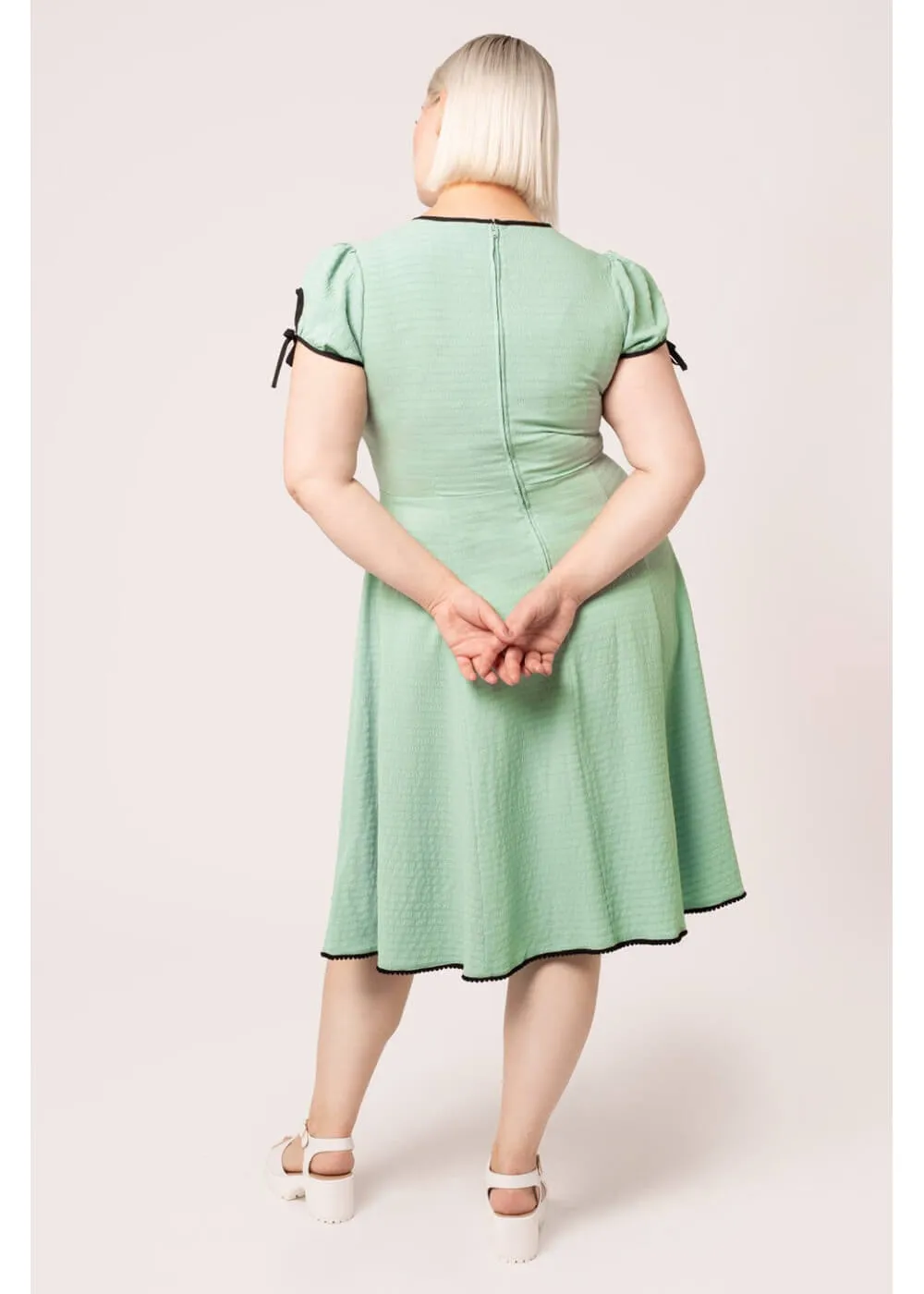 Hell Bunny Casey 40's Swing Dress Mint