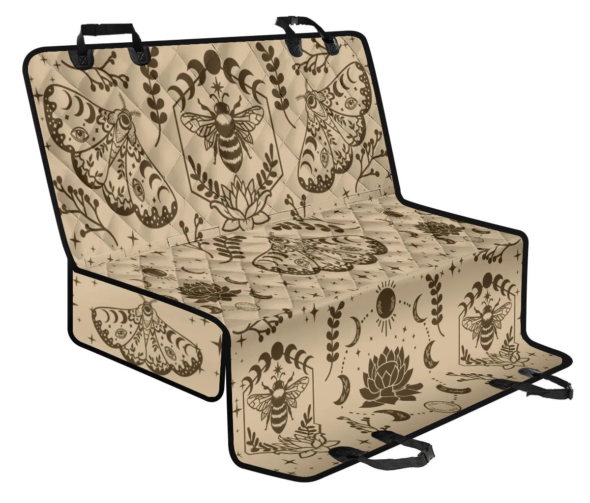Honey Bee and Moth Car Pet Seat Cover