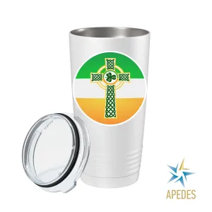 Irish Celtic Crest Ireland Flag Stainless Steel Tumbler 20 OZ