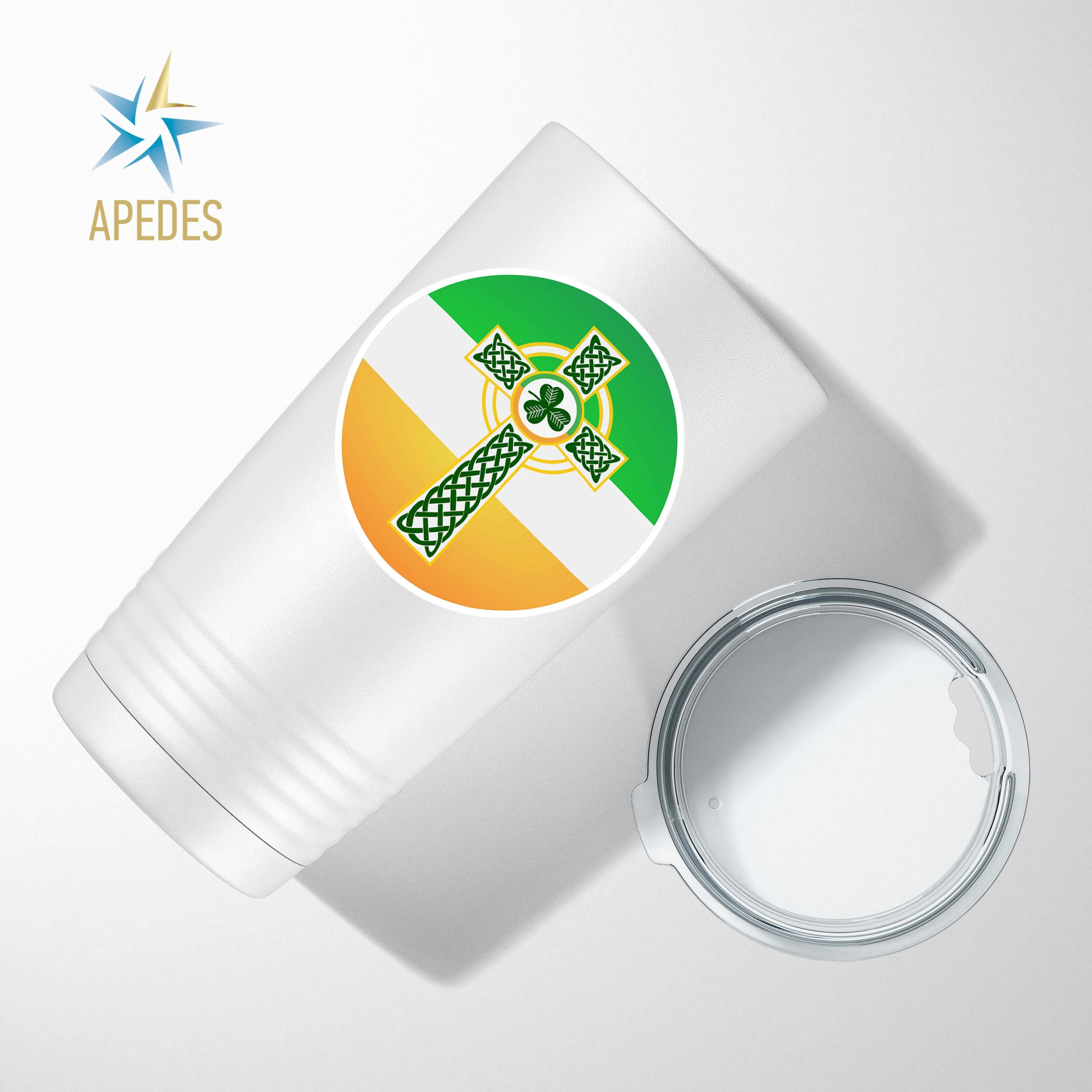 Irish Celtic Crest Ireland Flag Stainless Steel Tumbler 20 OZ