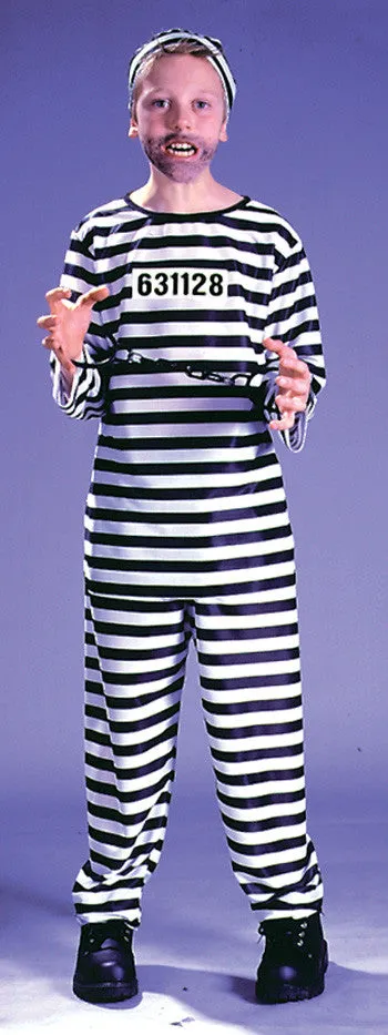 Jailbird Child Medium  Costume