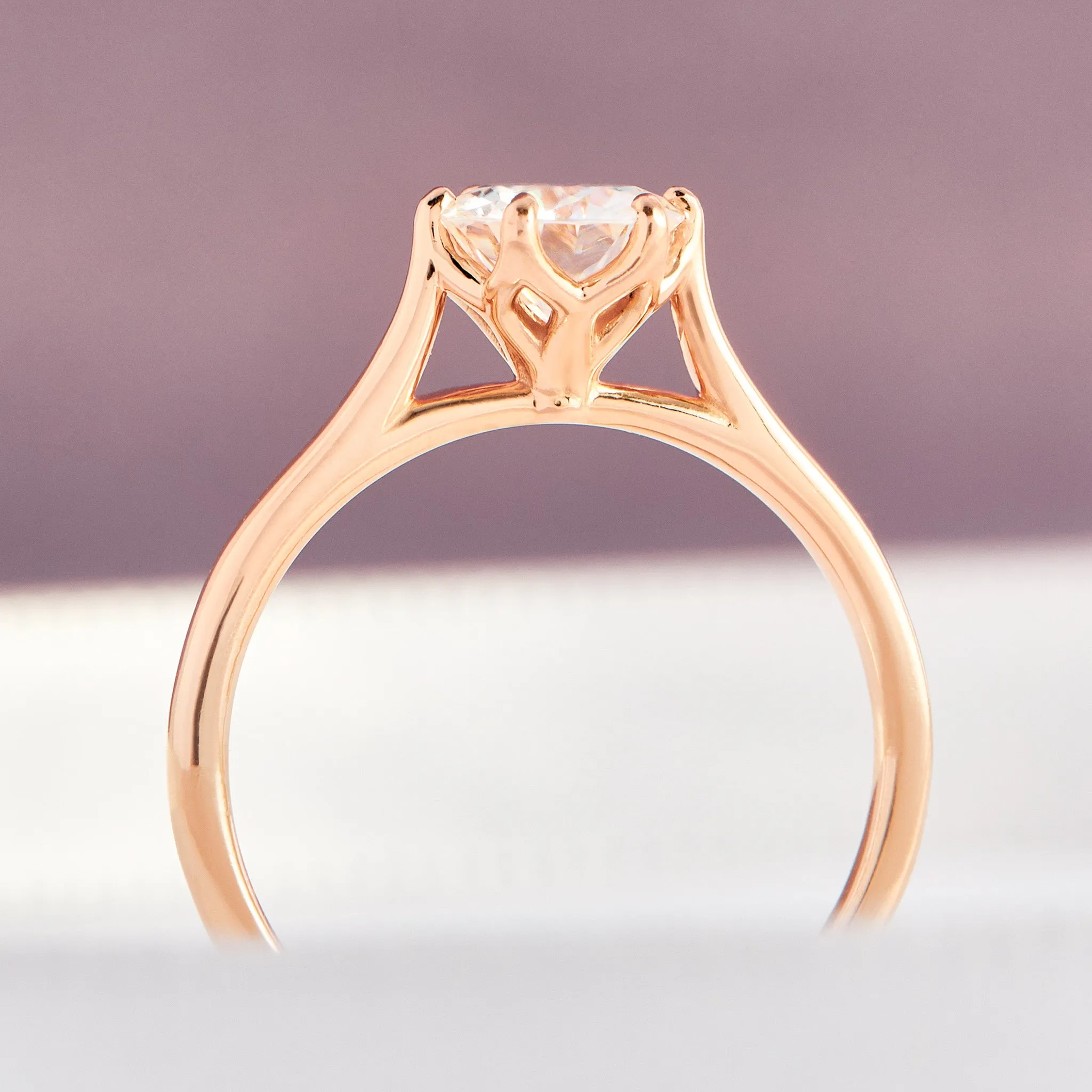 Jasmine Moissanite Engagement Ring