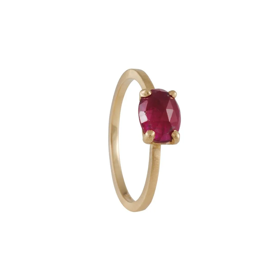 Jennifer Dawes - Oval Ruby Stack Ring