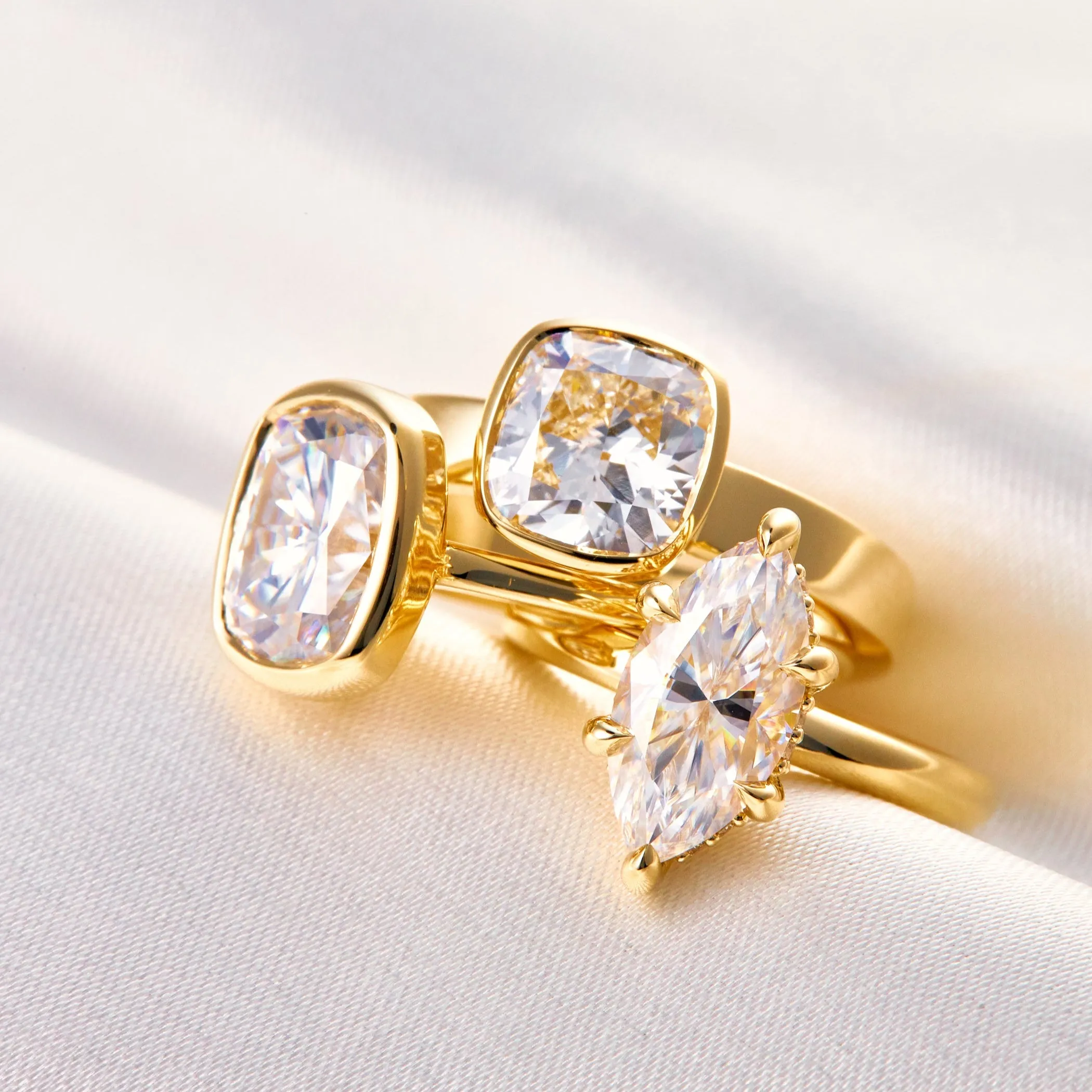 Justine Elongated Cushion Cut Engagement Ring