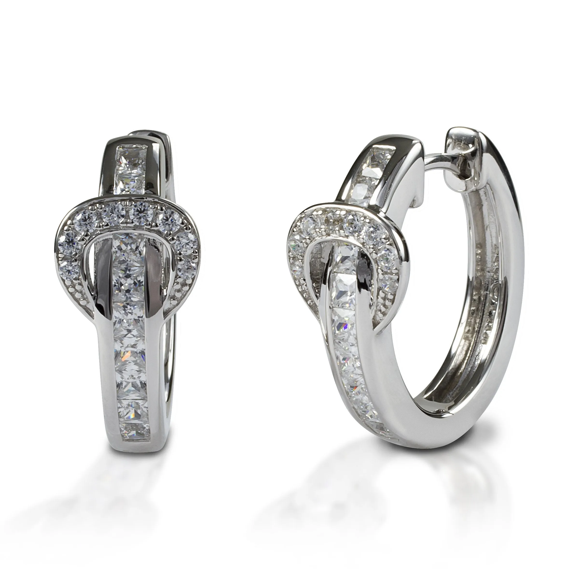 Kelly Herd Contemporary Buckle Hoop Earring
