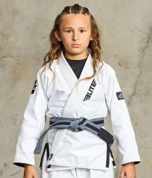 Kids' Brazilian Jiu Jitsu BJJ Gray/Black Belt