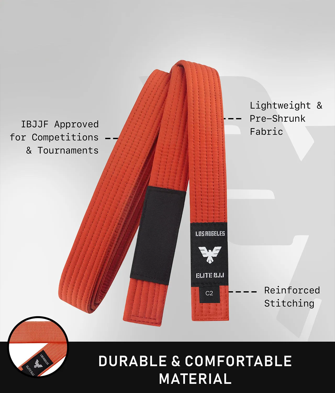 Kids' Brazilian Jiu Jitsu BJJ Orange Belt