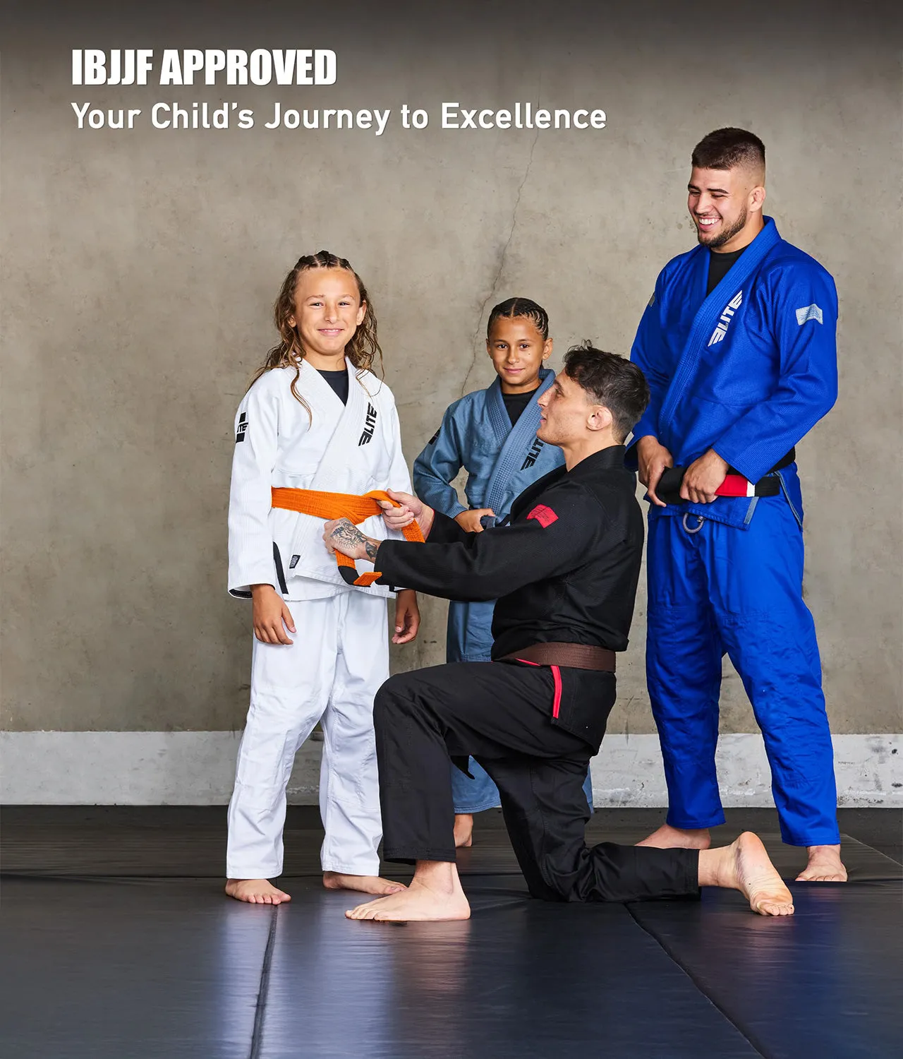 Kids' Brazilian Jiu Jitsu BJJ Orange Belt
