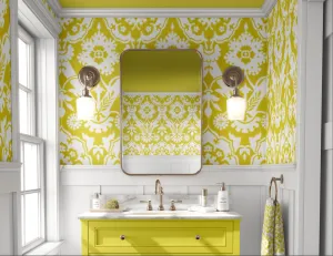 KING STREET WALLPAPER IN LEMON