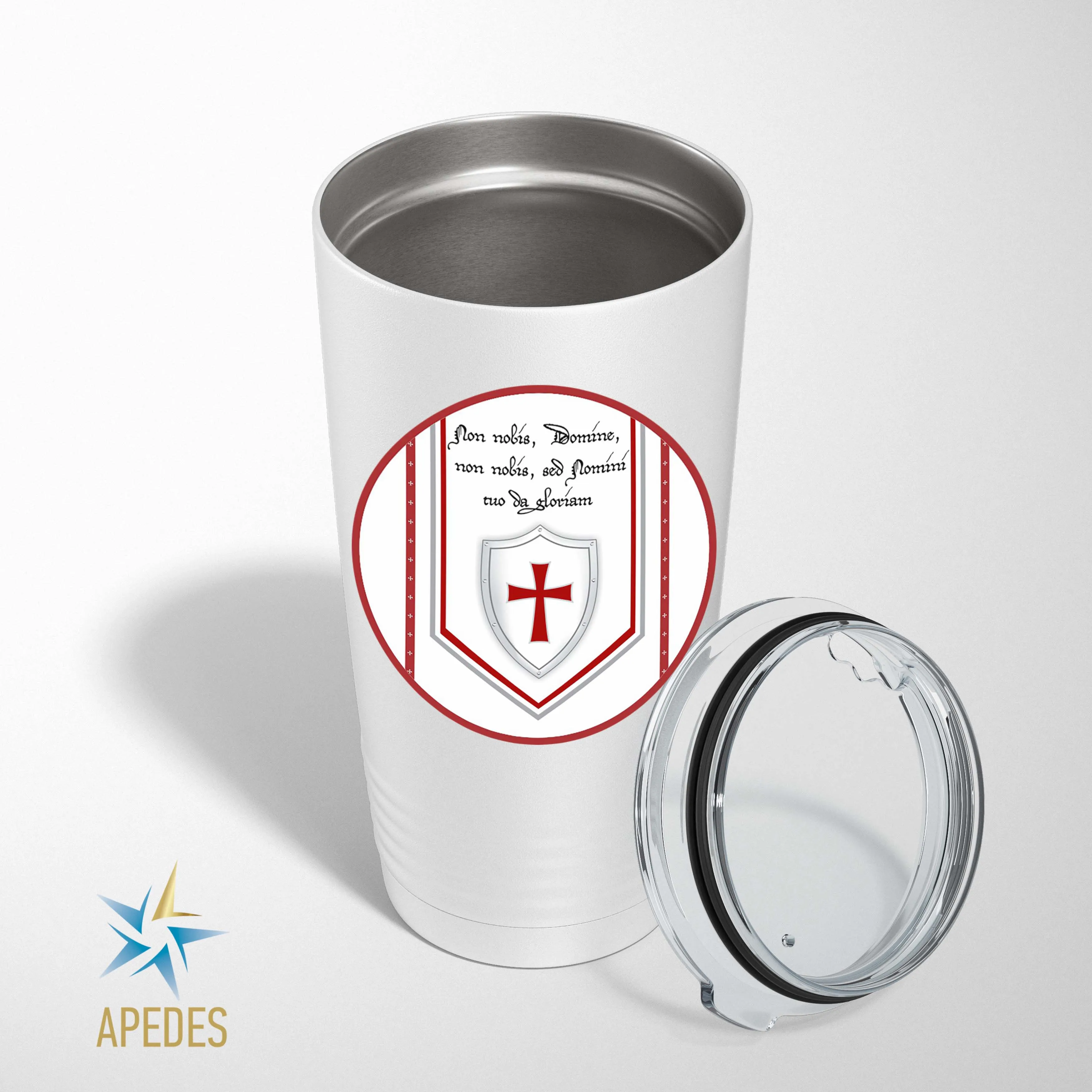 Knights Templar Stainless Steel Tumbler 20 OZ