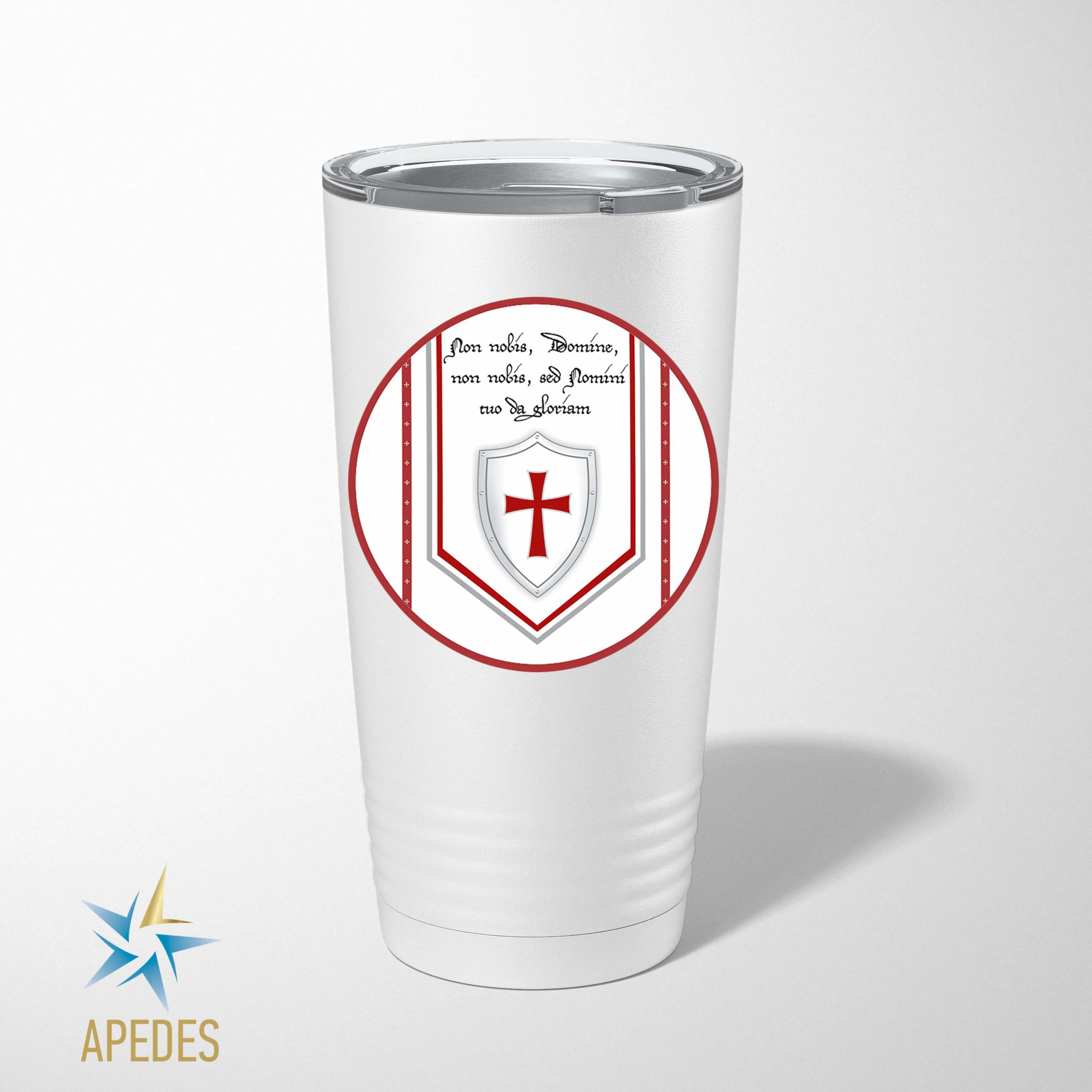 Knights Templar Stainless Steel Tumbler 20 OZ
