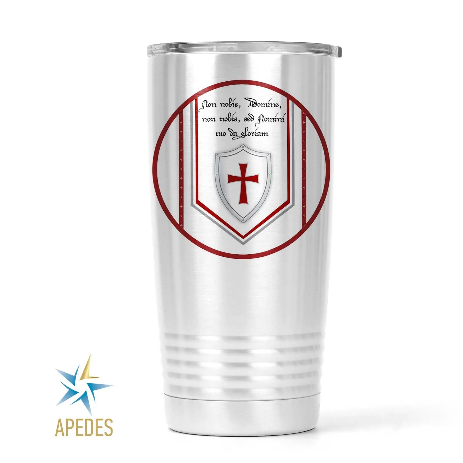 Knights Templar Stainless Steel Tumbler 20 OZ