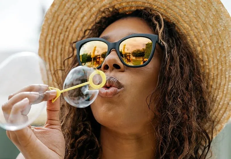 Knockaround Sunglasses - Deja Views - Black/Rose Gold