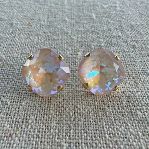 Large Cushion Post Earrings