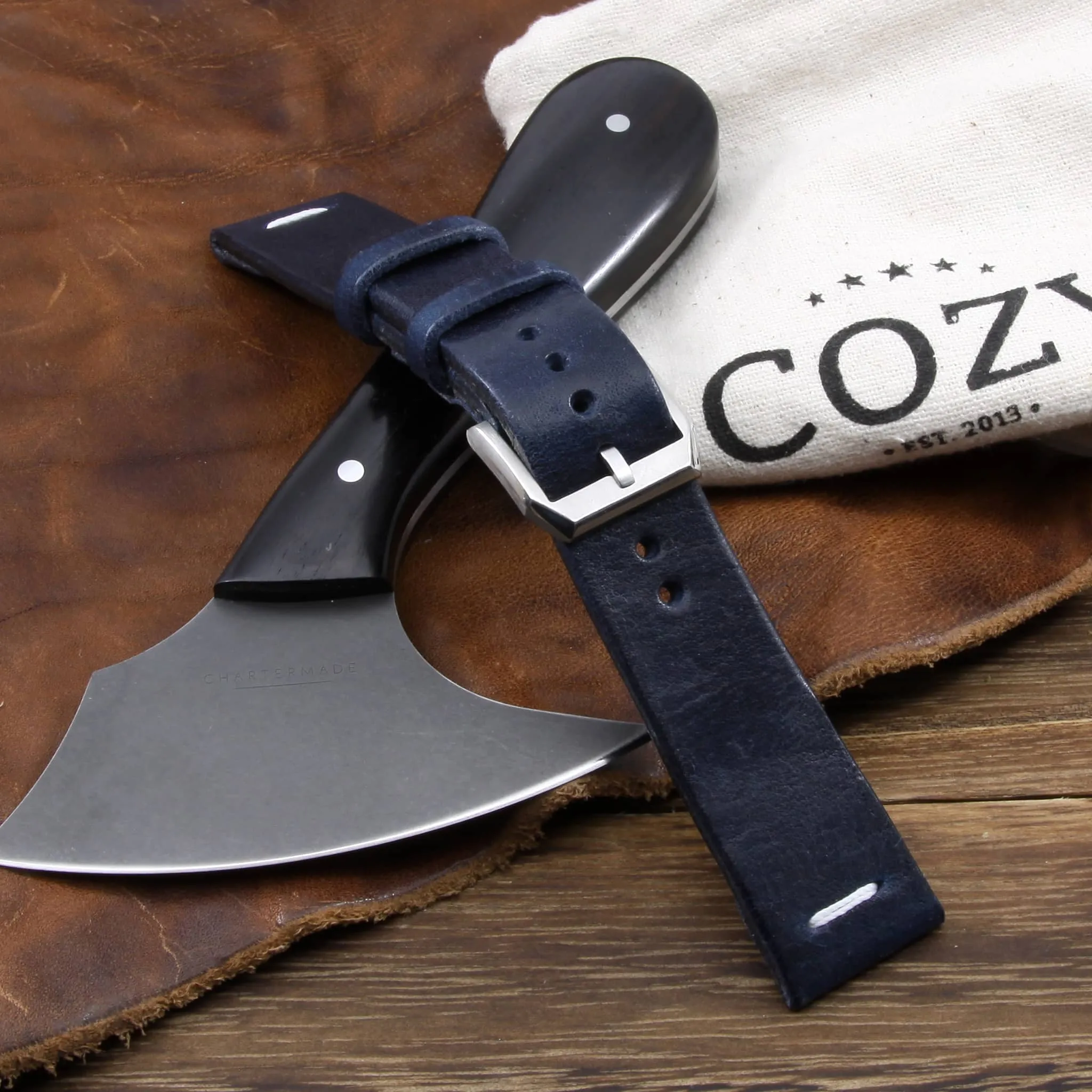 Leather Watch Strap, Vintage 407 | Center Stitch