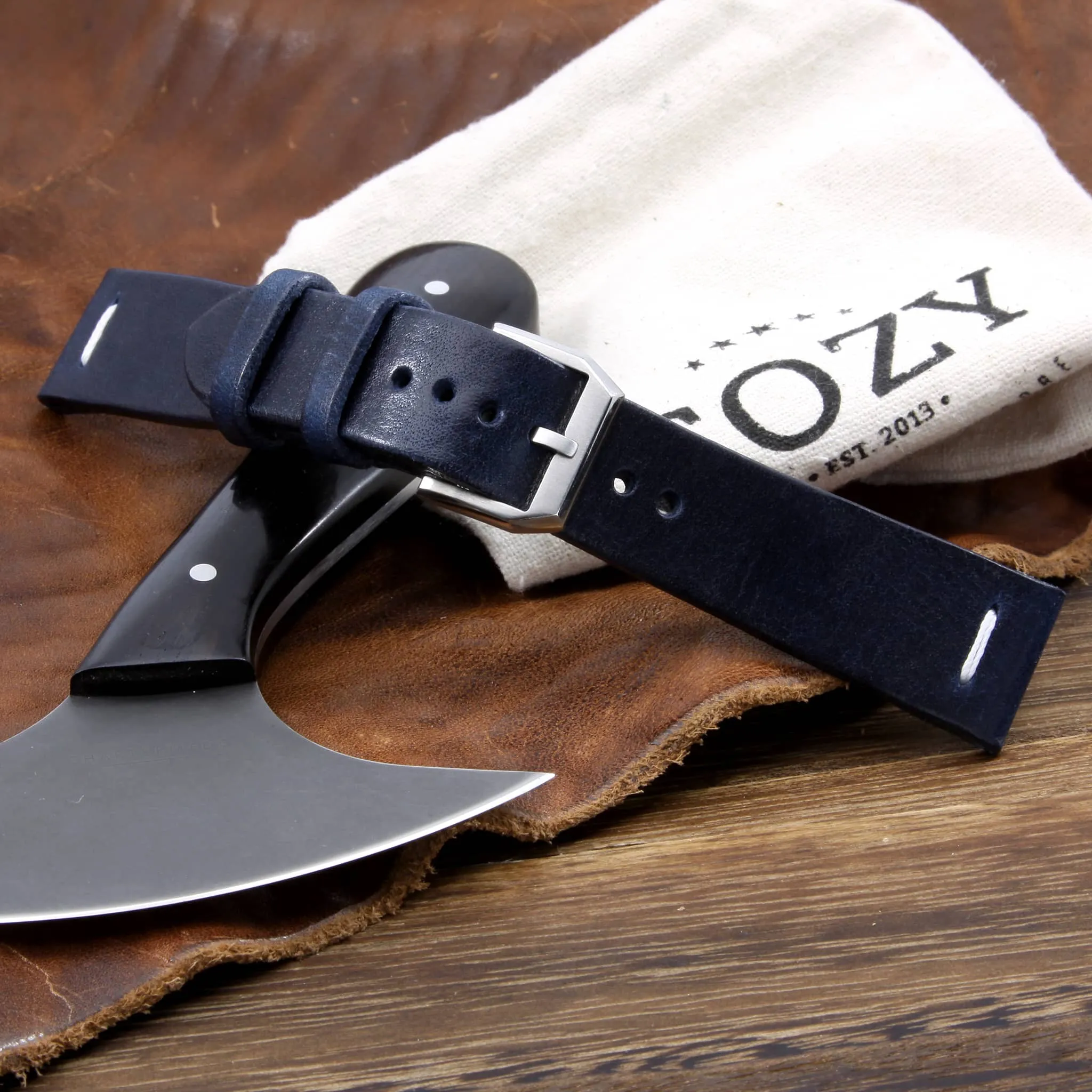 Leather Watch Strap, Vintage 407 | Center Stitch