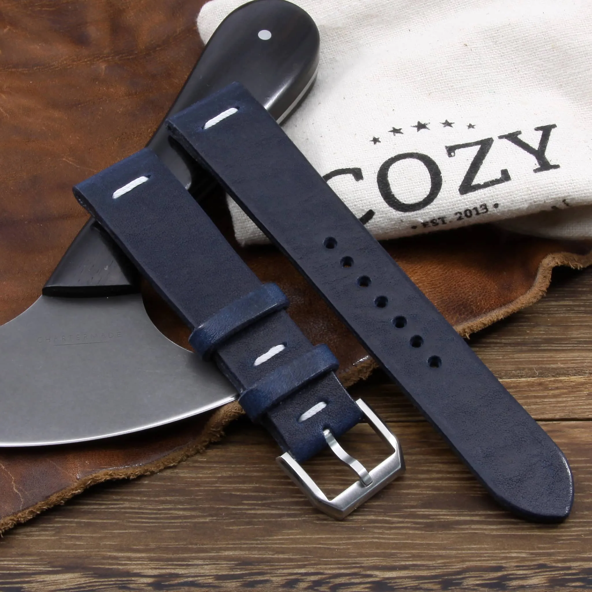 Leather Watch Strap, Vintage 407 | Center Stitch