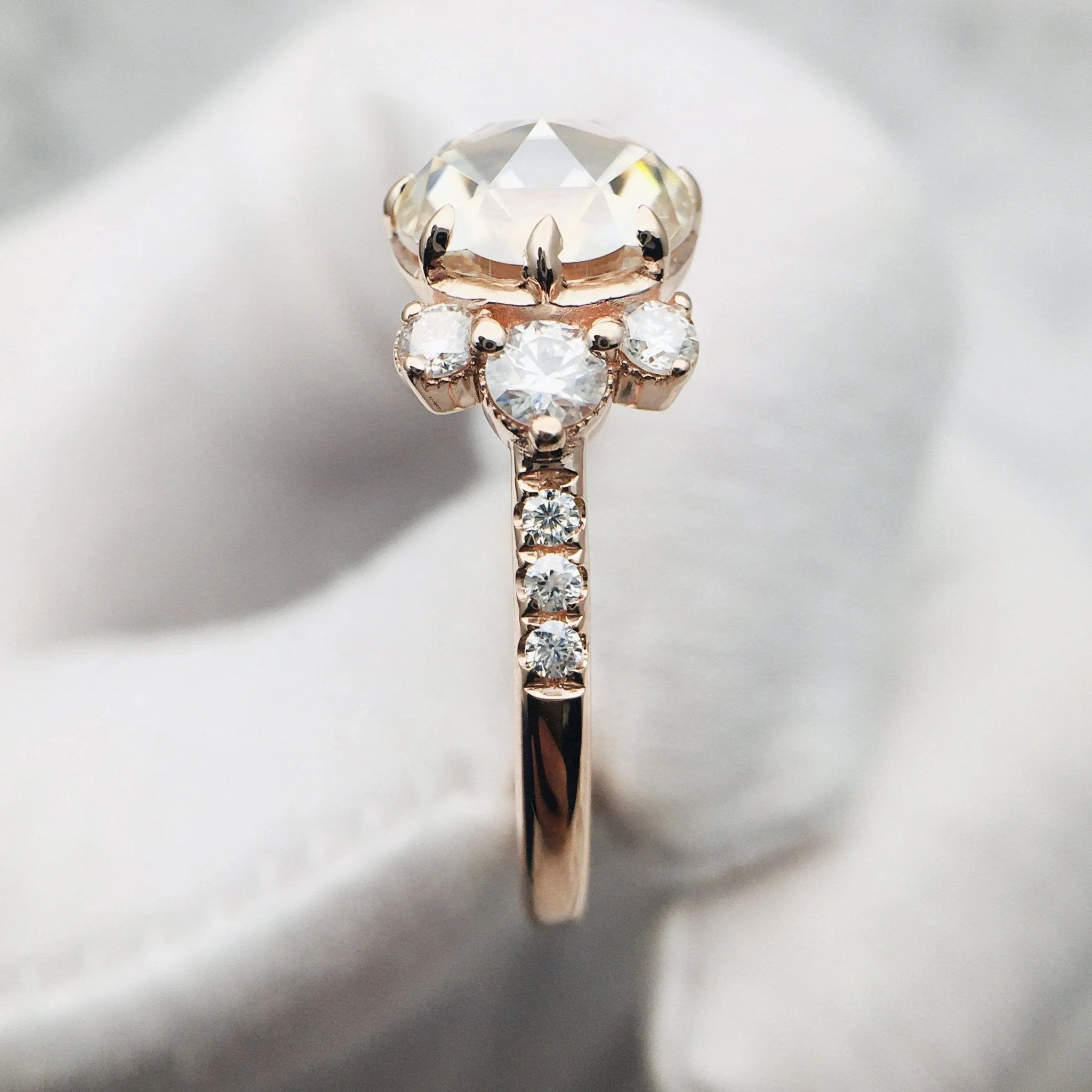 Light Yellow Diamond Rose Gold Ring
