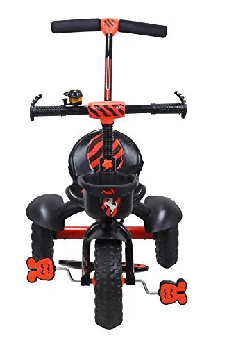 Luusa RX-500 Plug N Play Kids / Baby Tricycle with Parental Control , Cushion seat and seat Belt for 12 Months to 48 Months Boys / Girls / . Carrying Capacity Upto 30kgs ( Red )