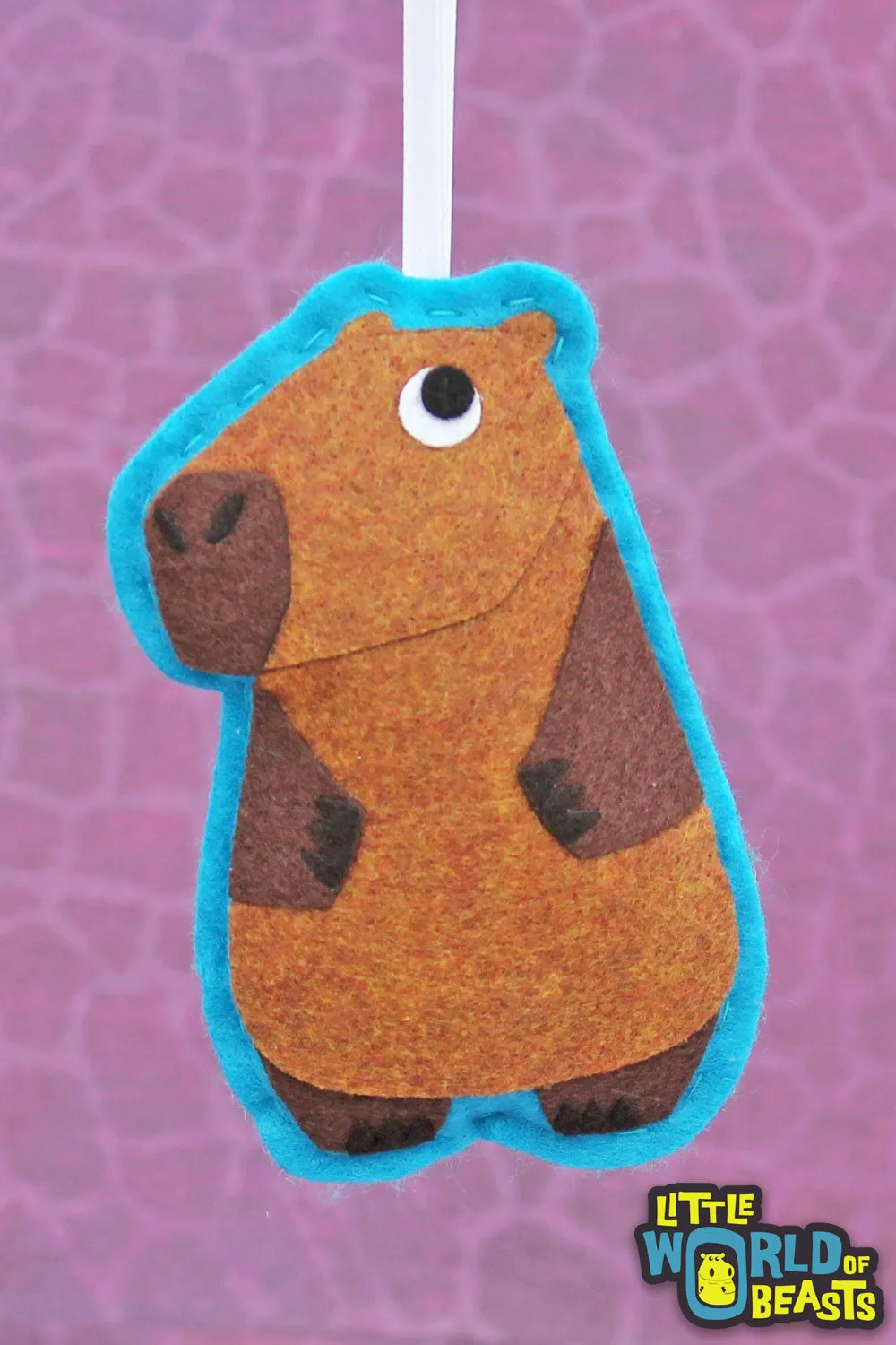Margo the Capybara - Felt Animal Ornament