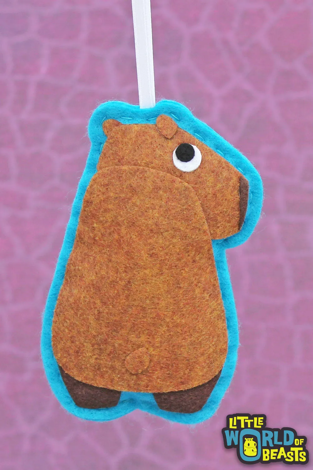 Margo the Capybara - Felt Animal Ornament