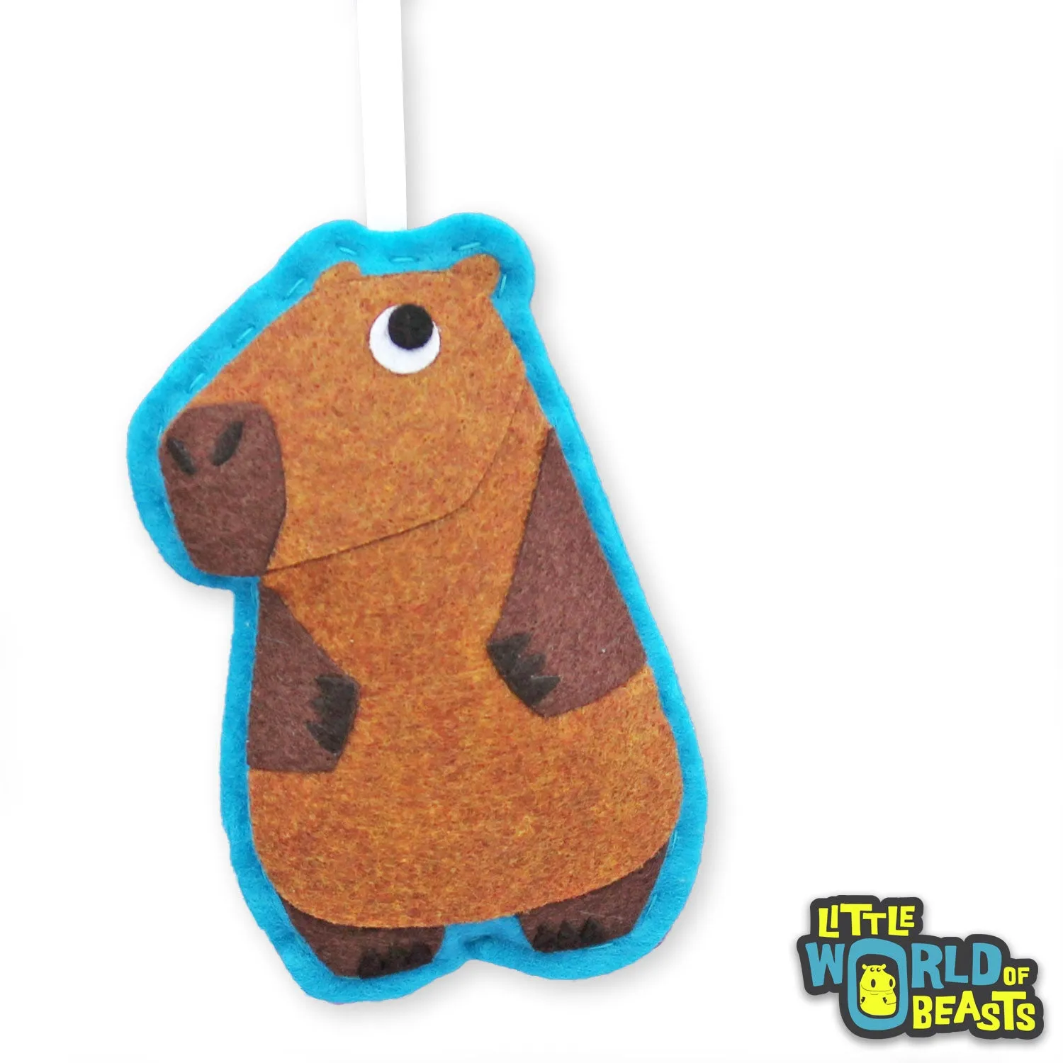 Margo the Capybara - Felt Animal Ornament