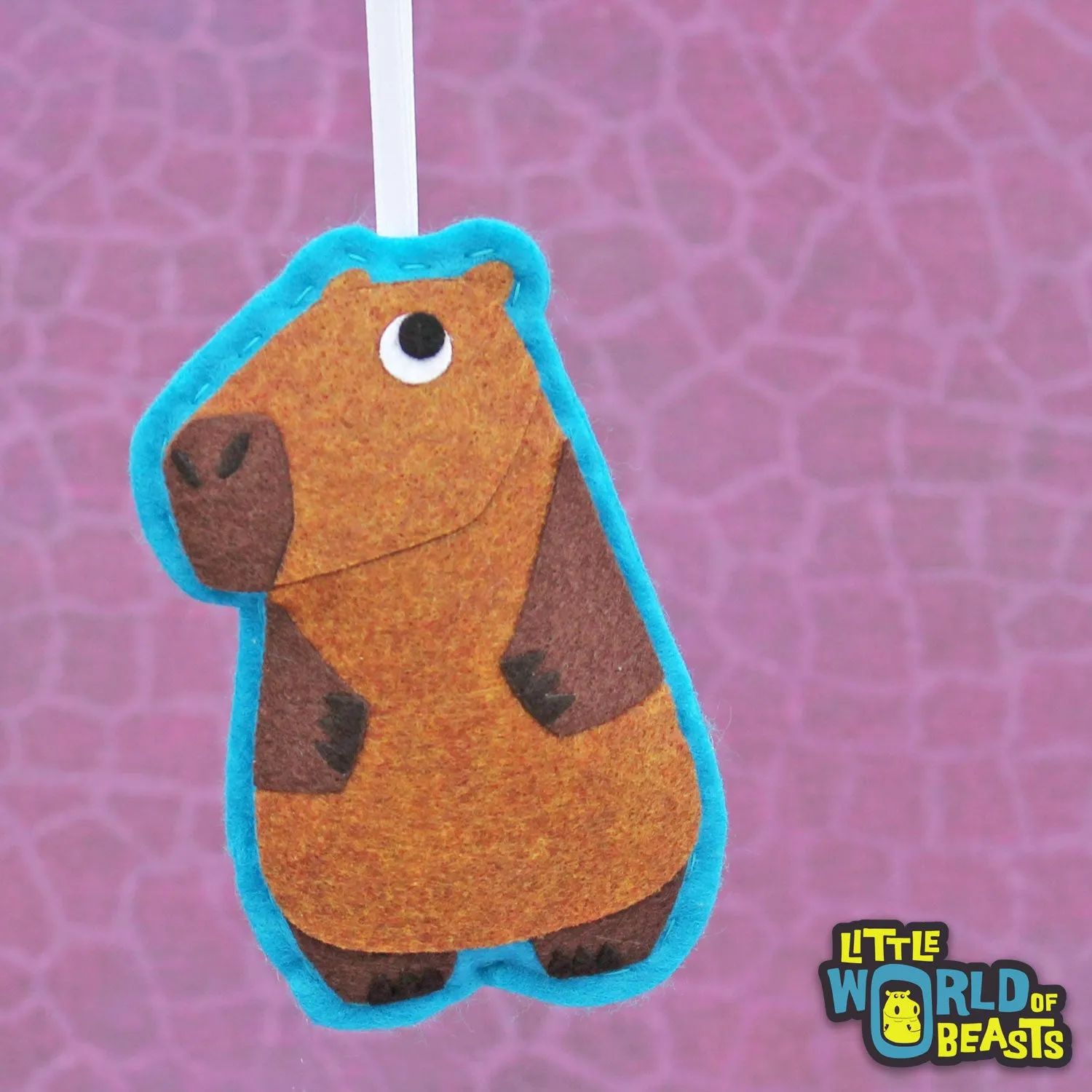 Margo the Capybara - Felt Animal Ornament