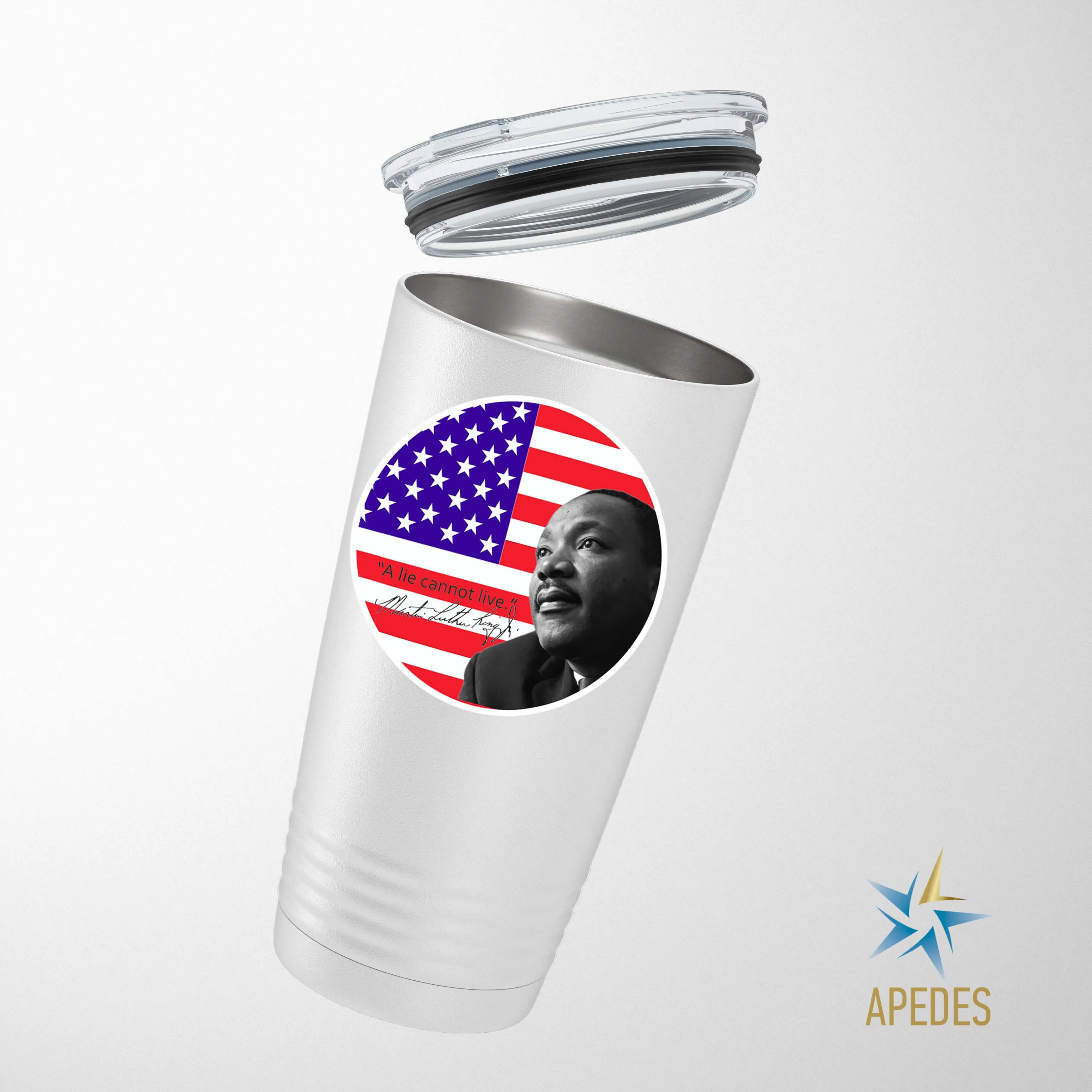 Martin Luther King Jr USA Flag Stainless Steel Tumbler 20 OZ