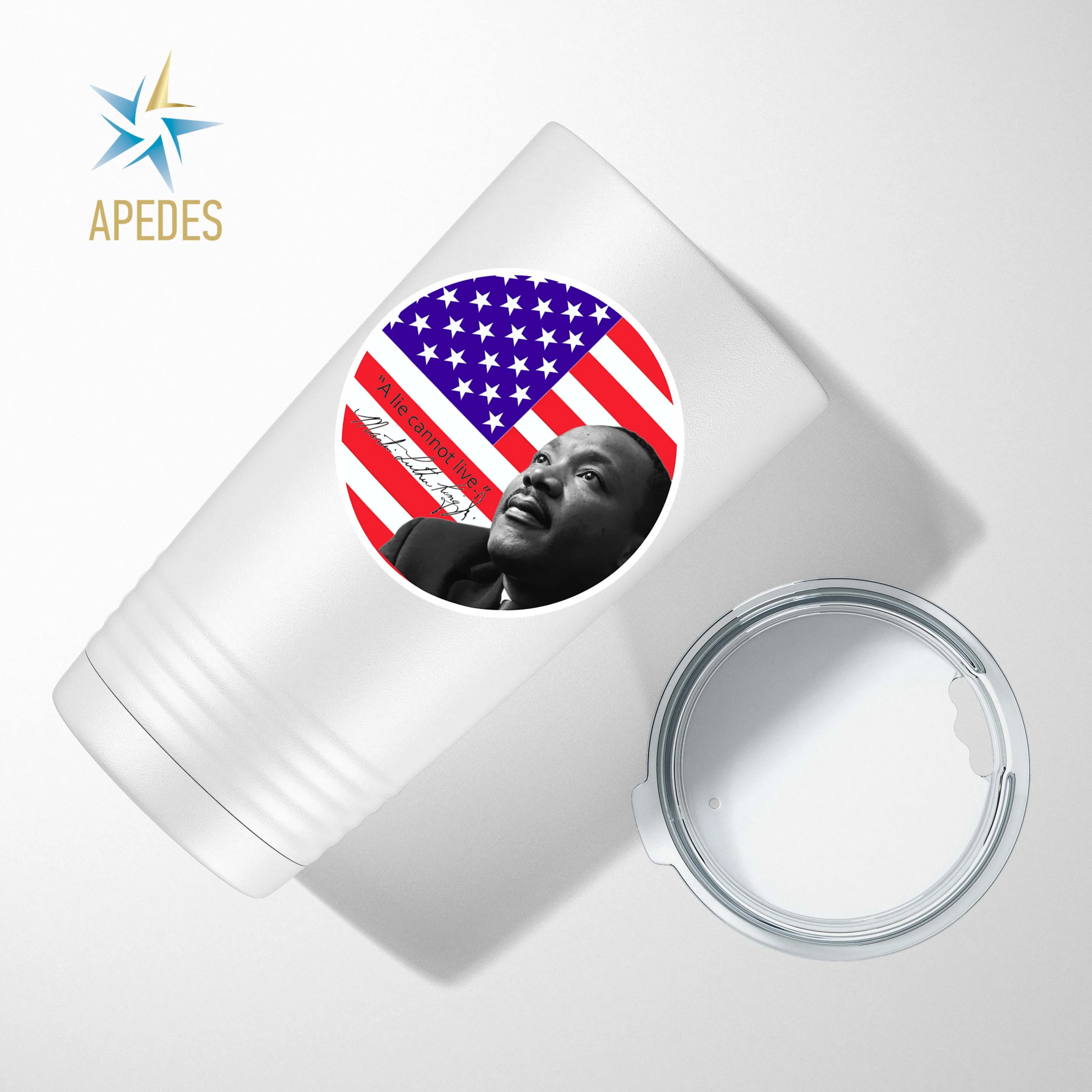 Martin Luther King Jr USA Flag Stainless Steel Tumbler 20 OZ