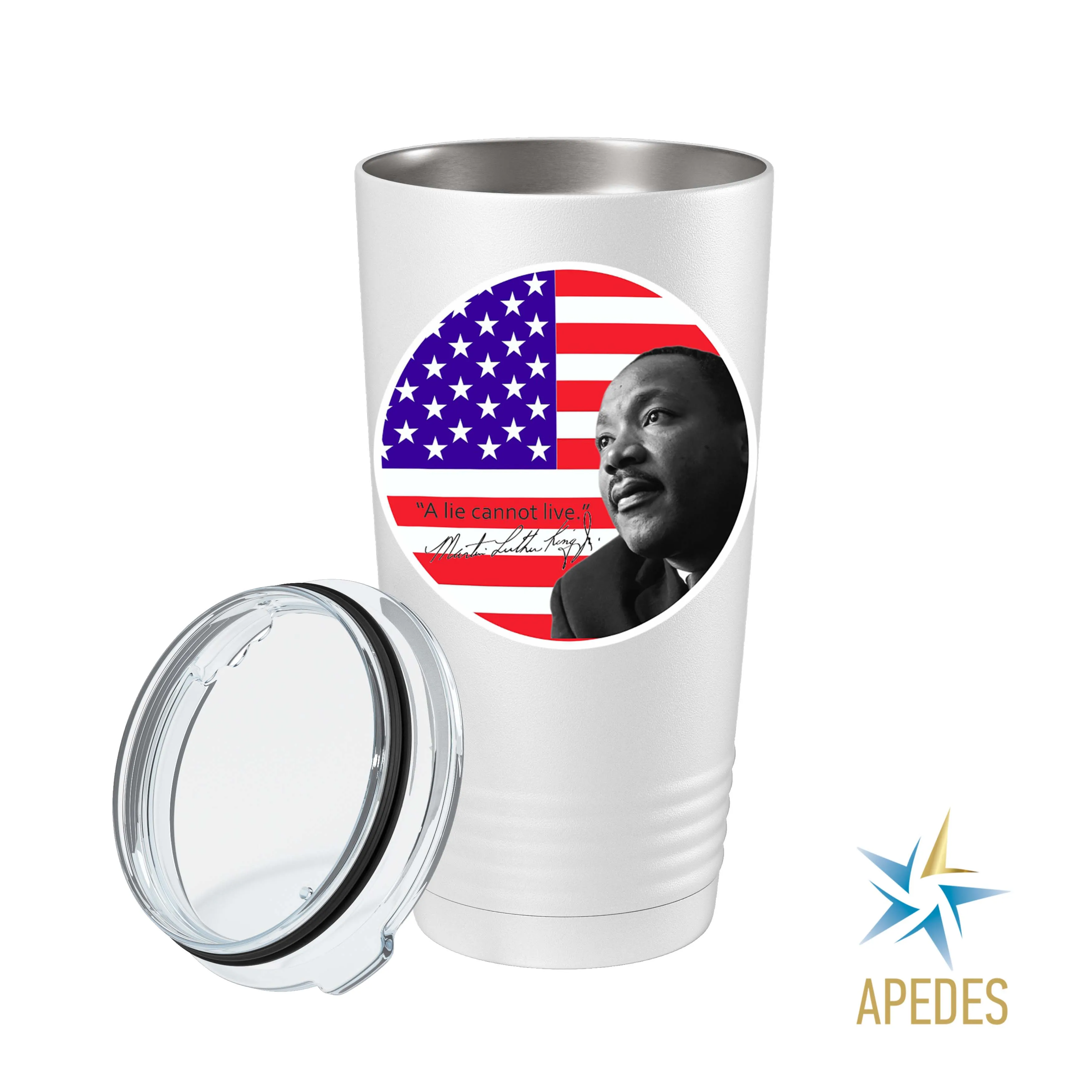 Martin Luther King Jr USA Flag Stainless Steel Tumbler 20 OZ