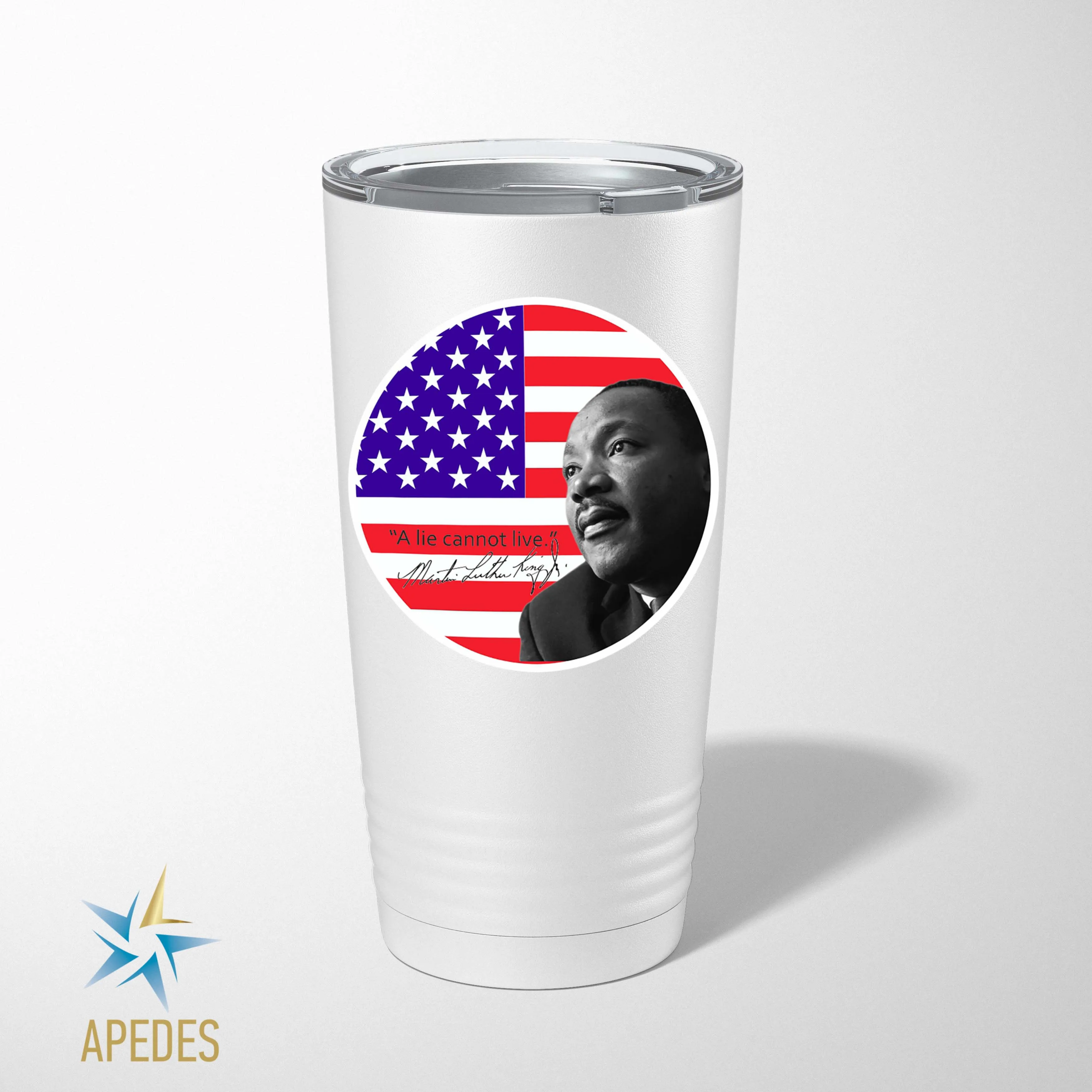 Martin Luther King Jr USA Flag Stainless Steel Tumbler 20 OZ