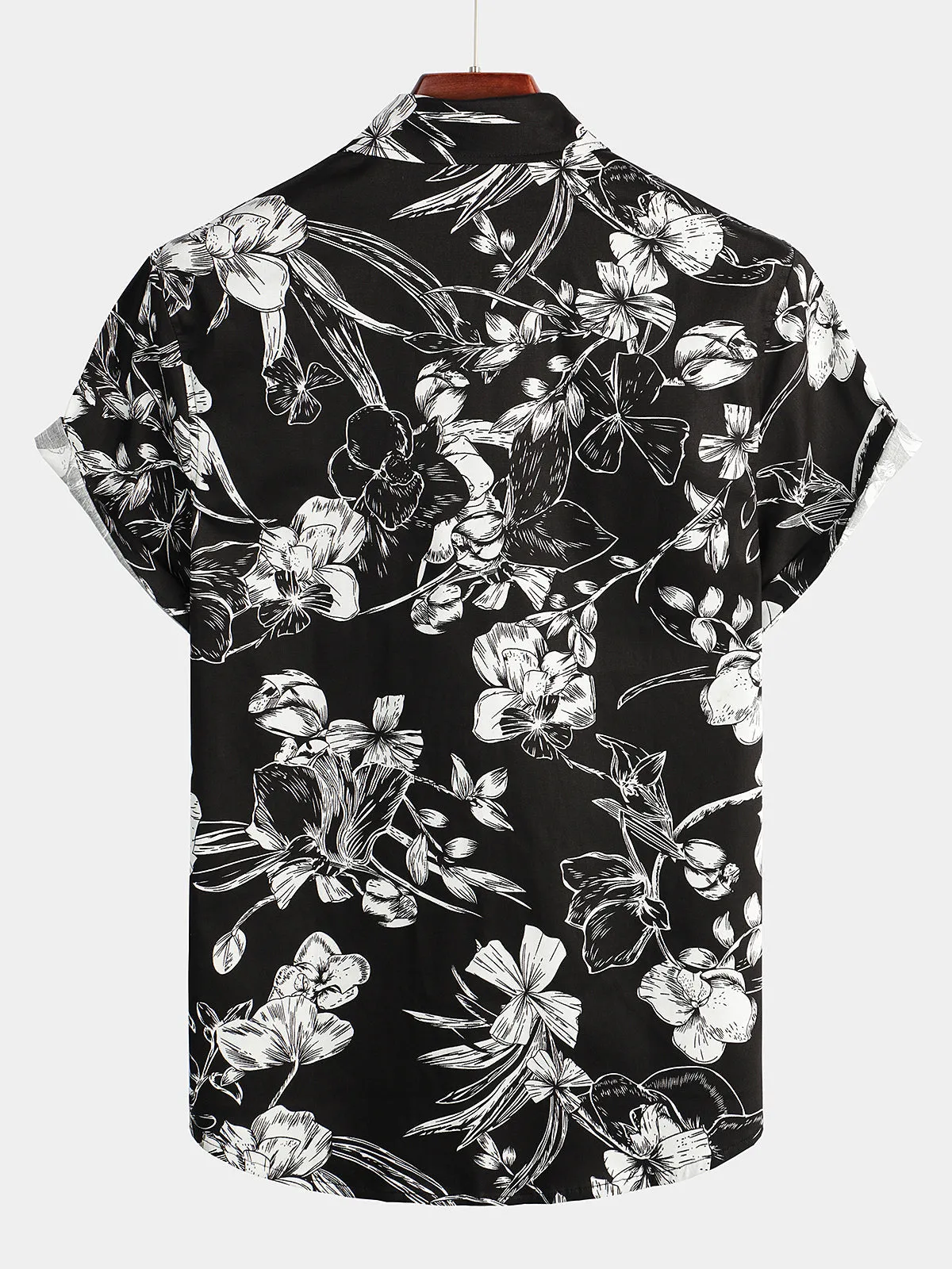 Men's Floral Cotton Tropical Hawaiian Shirt