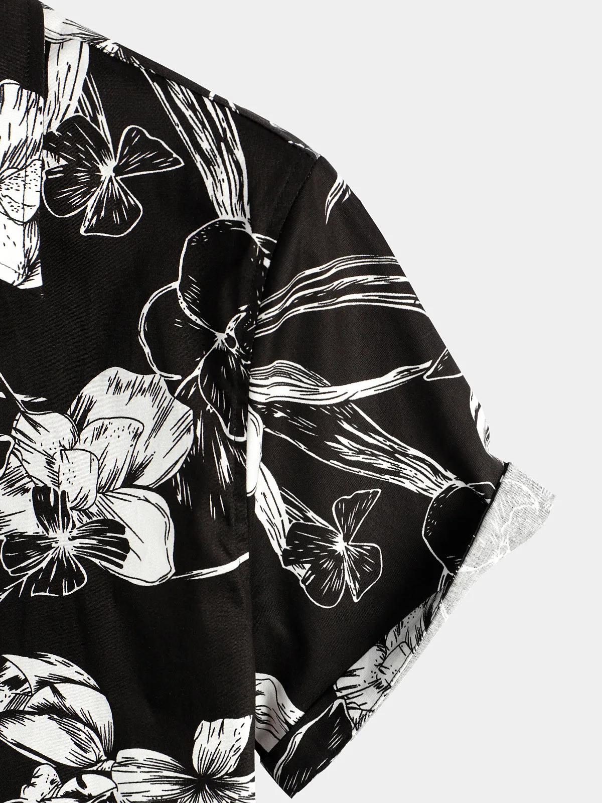Men's Floral Cotton Tropical Hawaiian Shirt