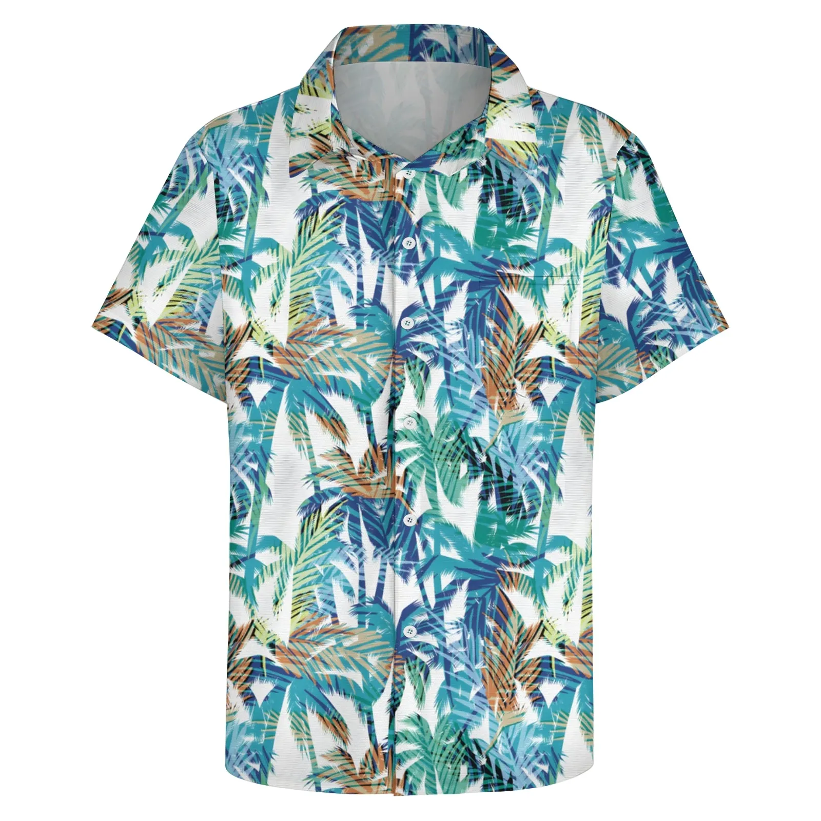 Men's Hawaiian Casual Short Sleeve Shirt 2403000915
