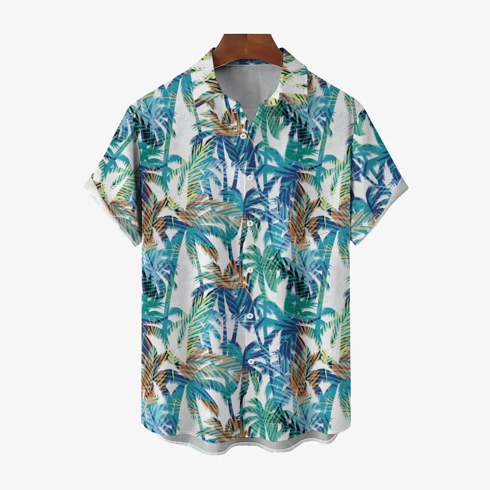 Men's Hawaiian Casual Short Sleeve Shirt 2403000915