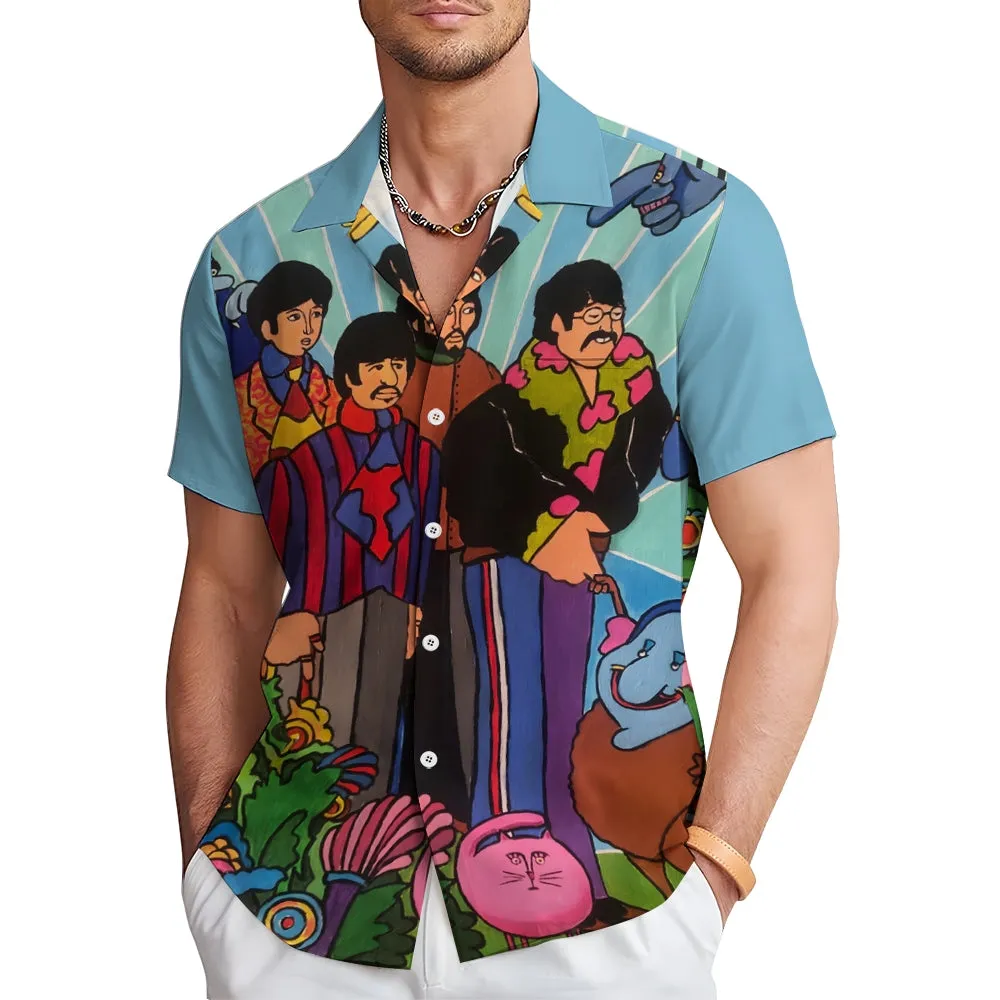 Men's Hawaiian Casual Short Sleeve Shirt 2404001619