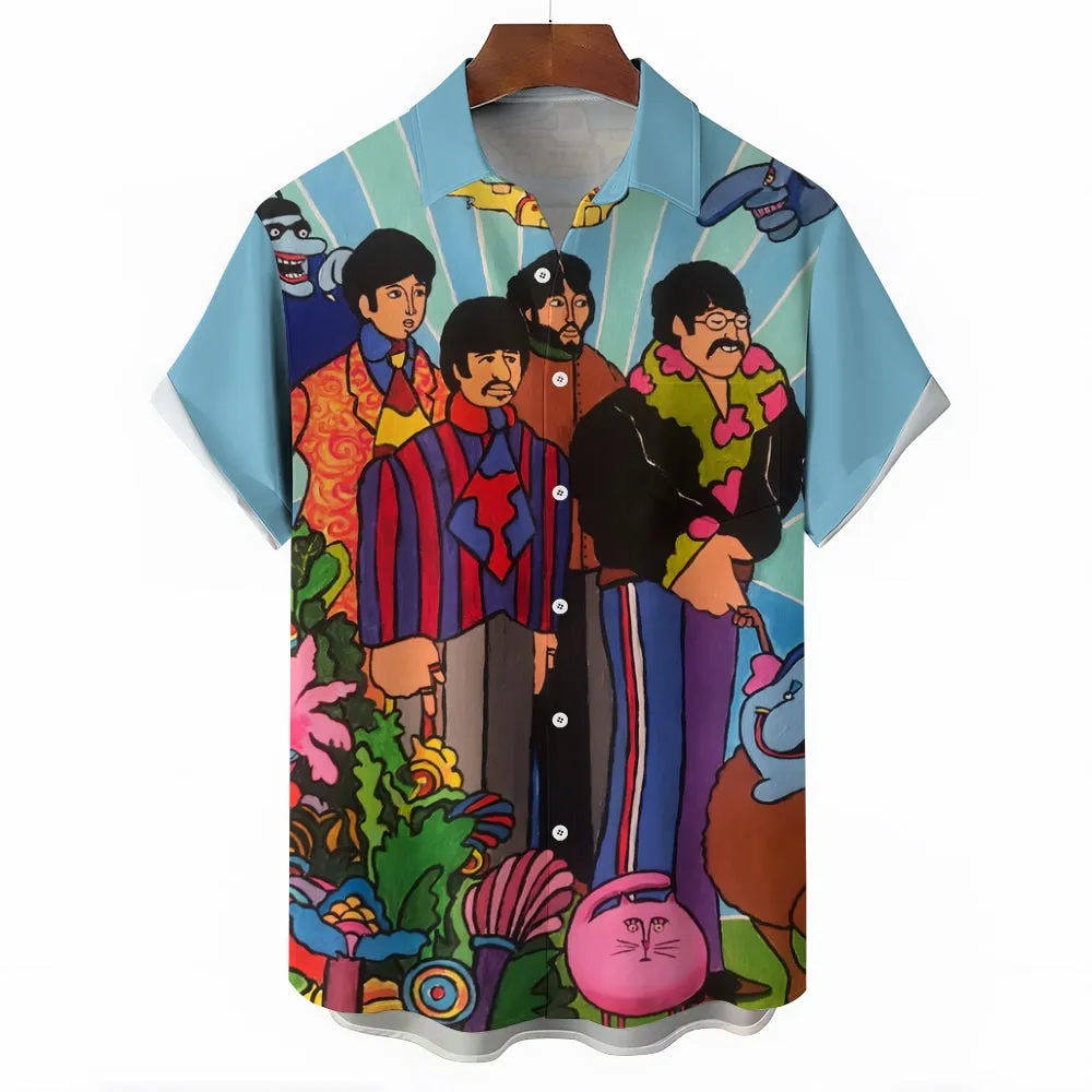 Men's Hawaiian Casual Short Sleeve Shirt 2404001619